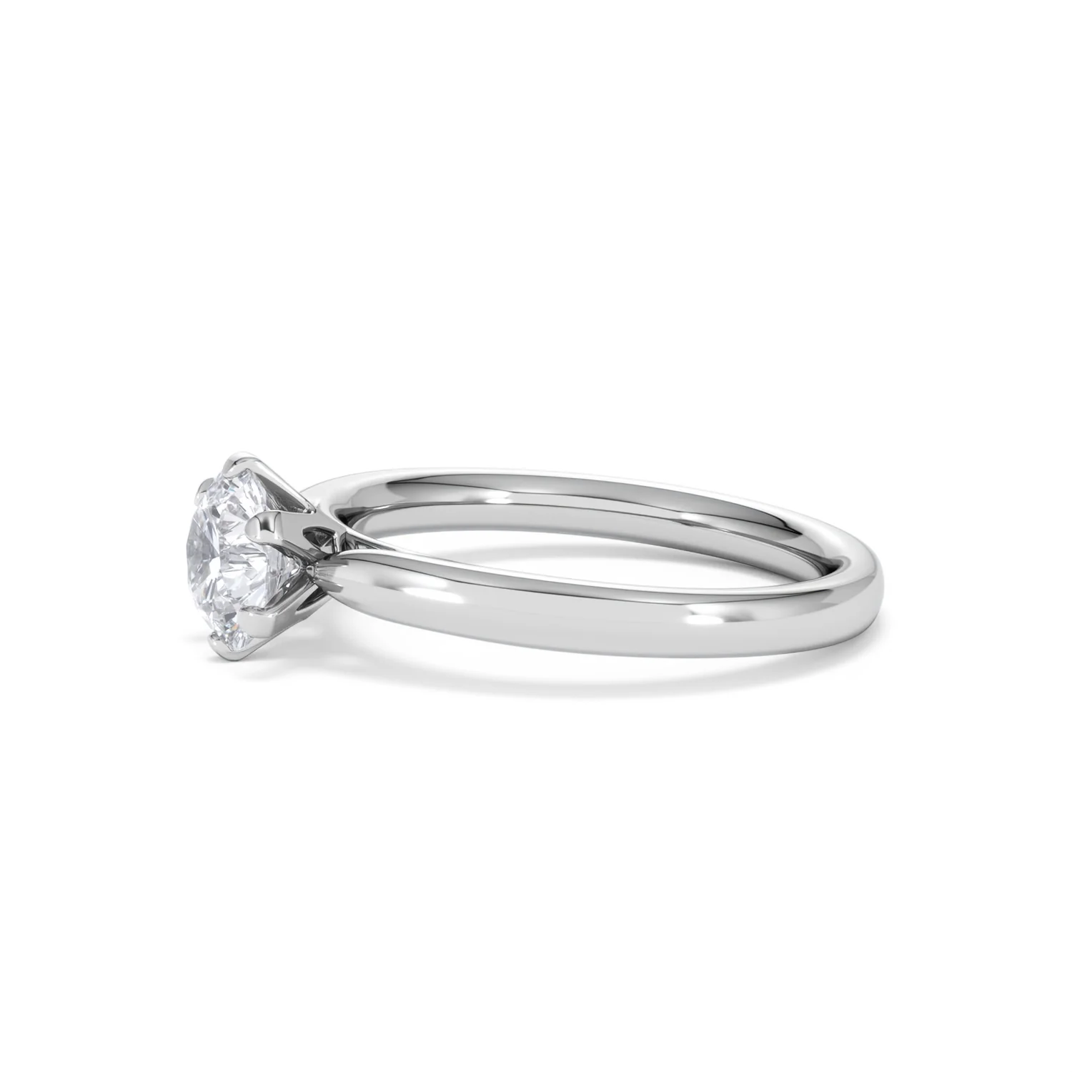 Certified 1.00CT Chloe Low Platinum Engagement Ring G/SI2 - Image 73