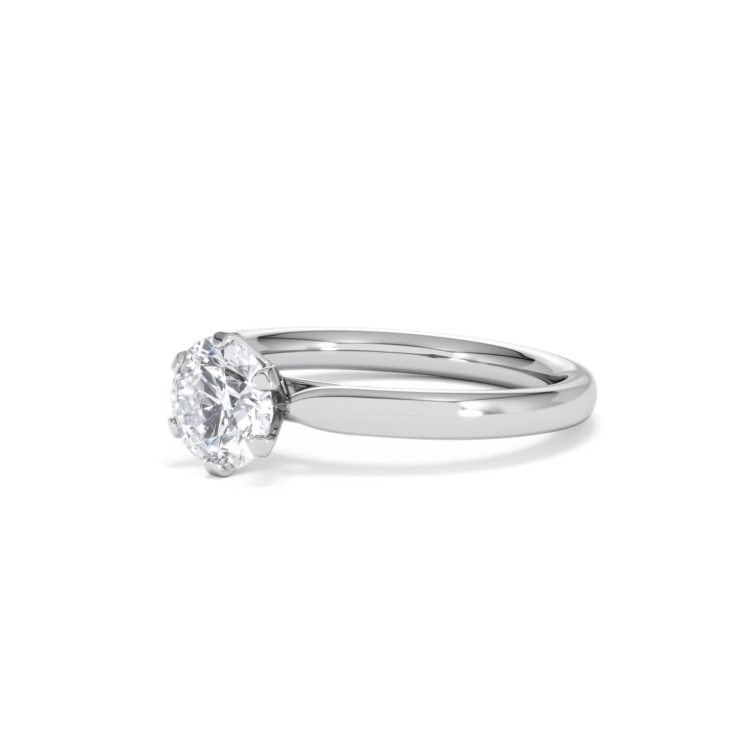 Certified 1.00CT Chloe Low Platinum Engagement Ring G/SI2 - Image 79