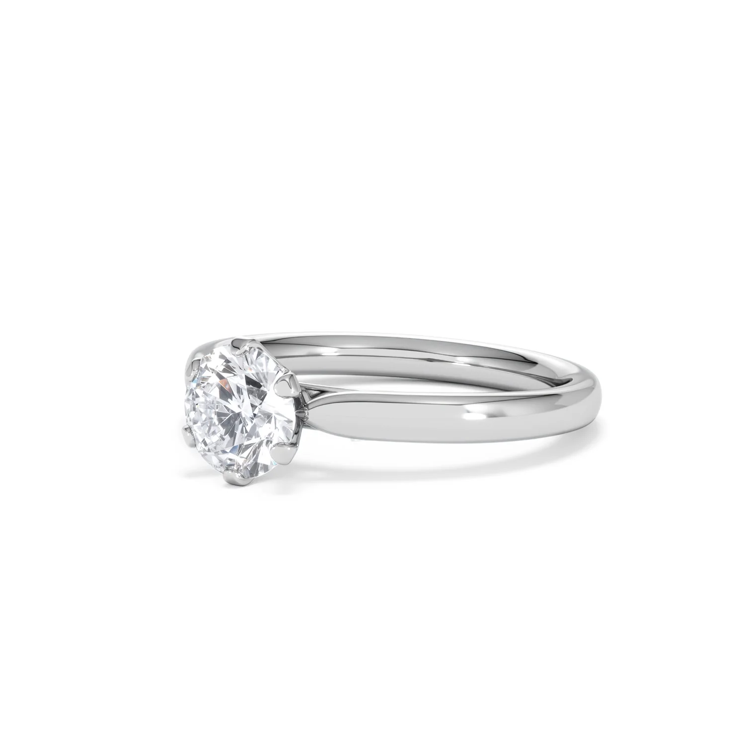Certified 1.00CT Chloe Low Platinum Engagement Ring G/SI2 - Image 80