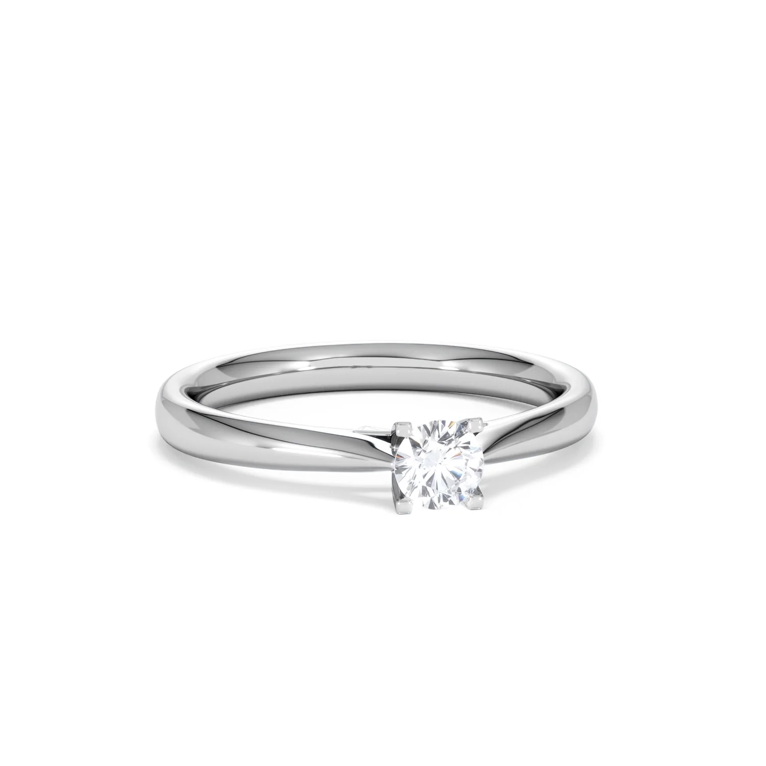 Certified Grace 18K White Gold Diamond Engagement Ring 0.25CT - Image 11