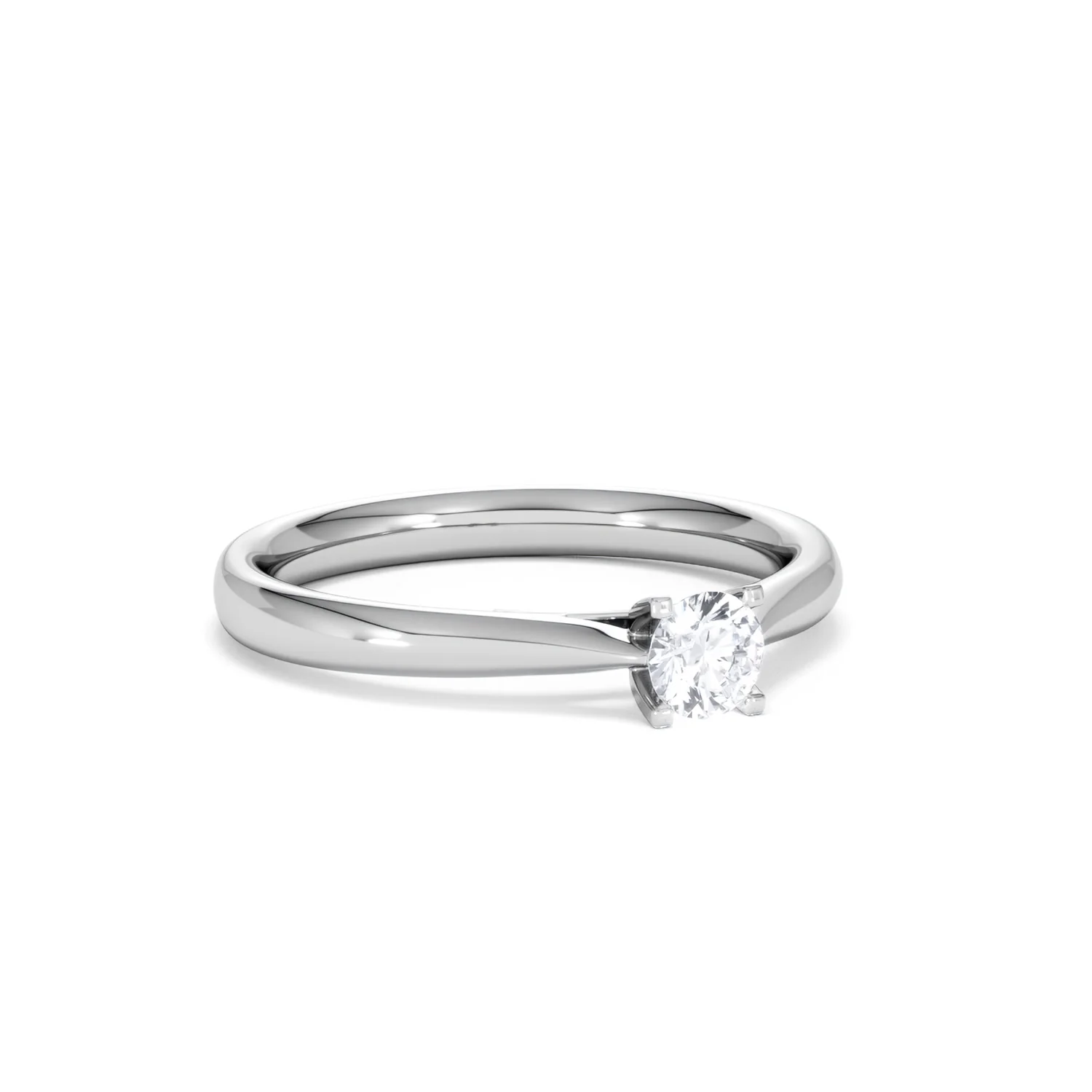 Certified Grace 18K White Gold Diamond Engagement Ring 0.25CT - Image 14