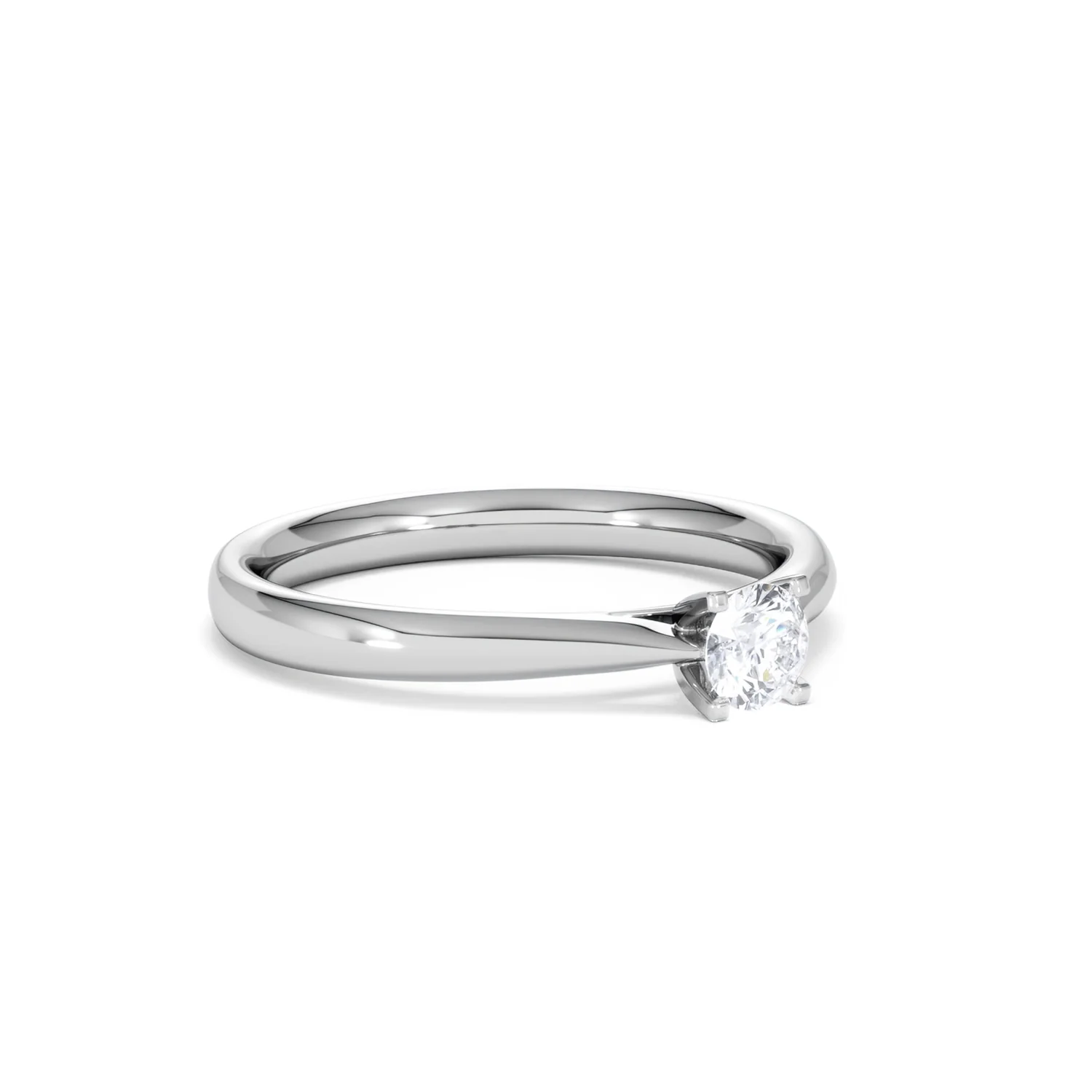 Certified Grace 18K White Gold Diamond Engagement Ring 0.25CT - Image 16