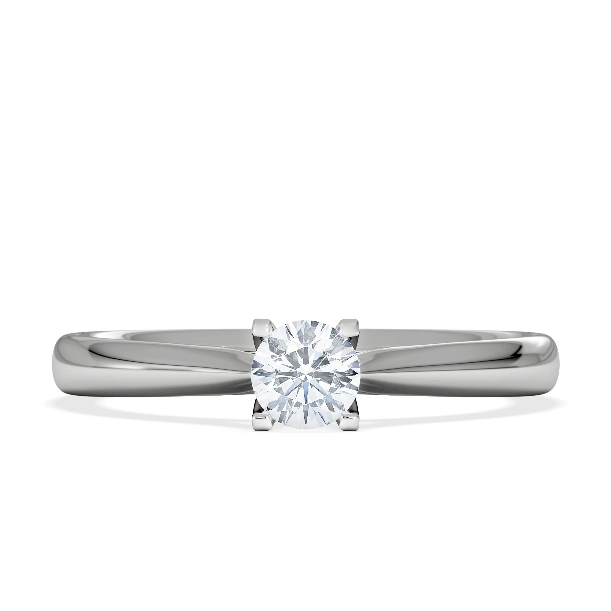 Certified Grace 18K White Gold Diamond Engagement Ring 0.25CT - Image 6