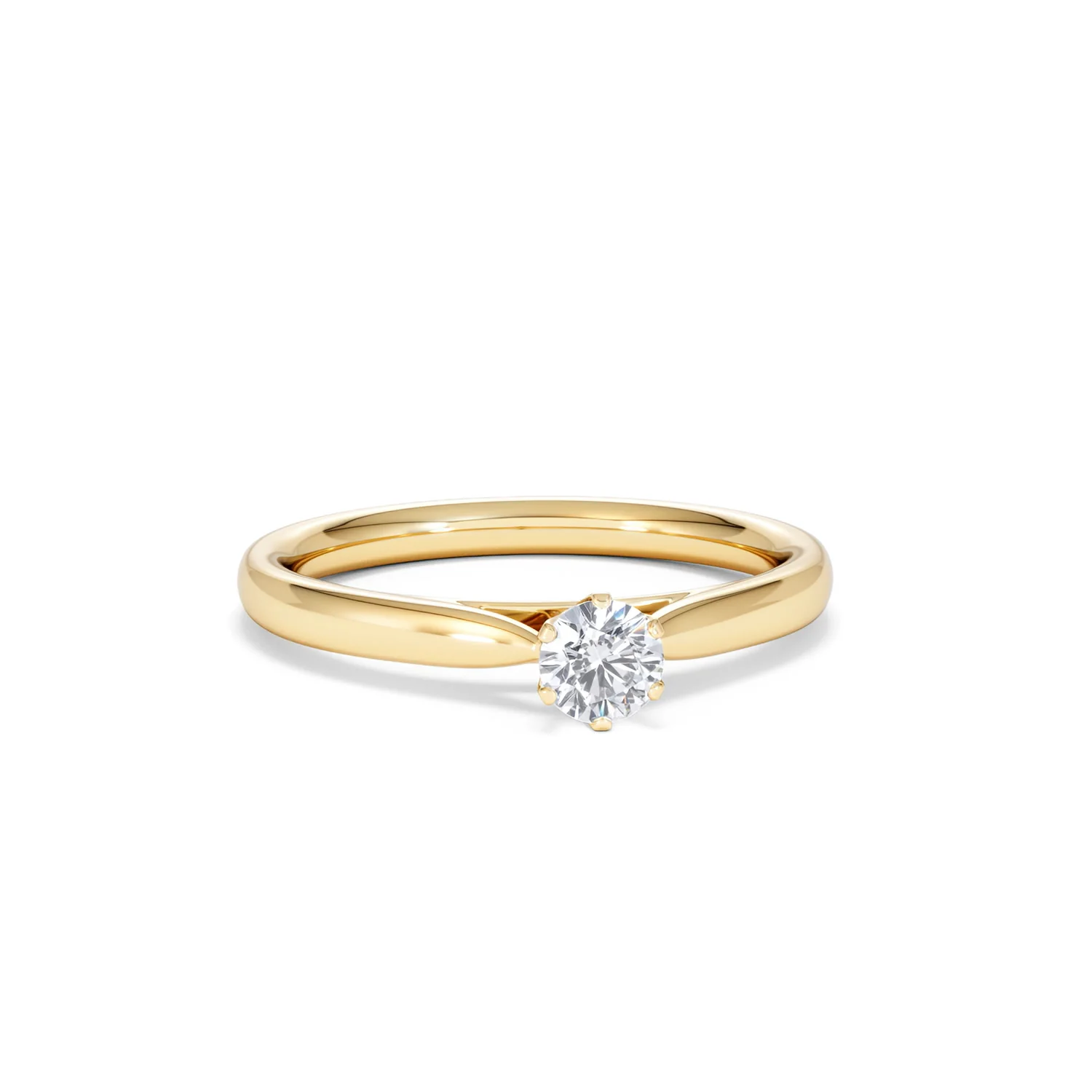 Certified High Set Chloe 18K Gold Diamond Engagement Ring 0.25CT - Image 10