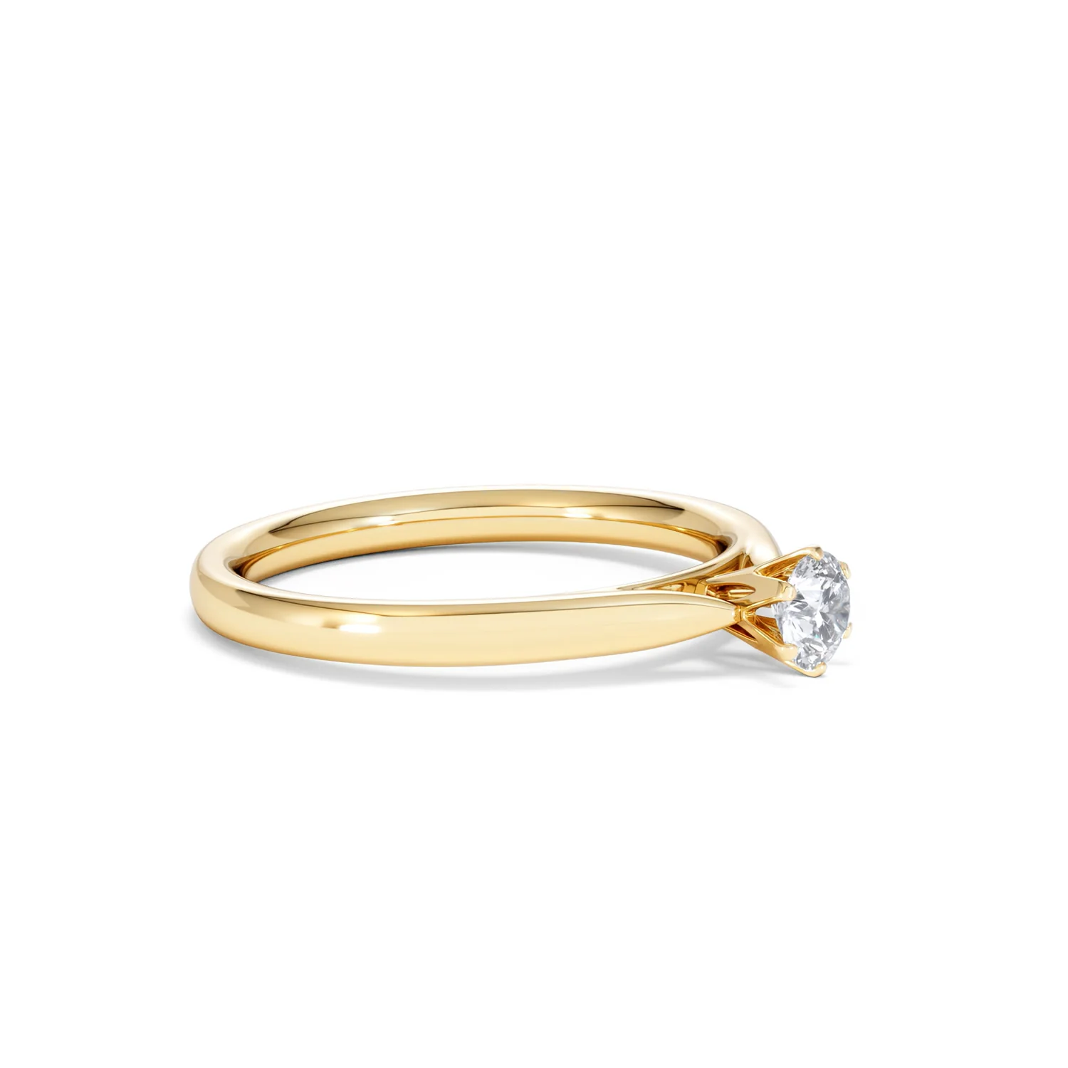 Certified High Set Chloe 18K Gold Diamond Engagement Ring 0.25CT - Image 20
