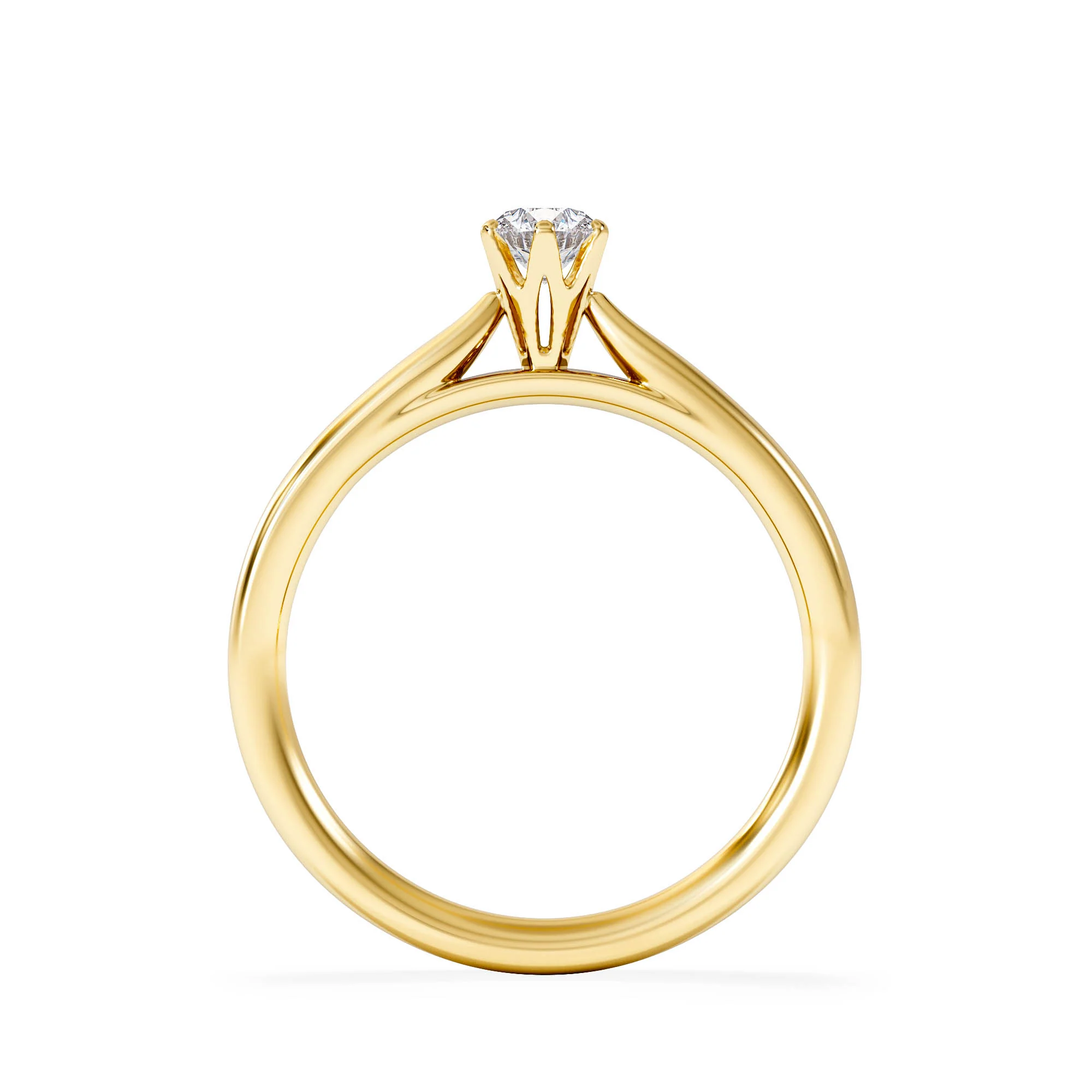 Certified High Set Chloe 18K Gold Diamond Engagement Ring 0.25CT - Image 3