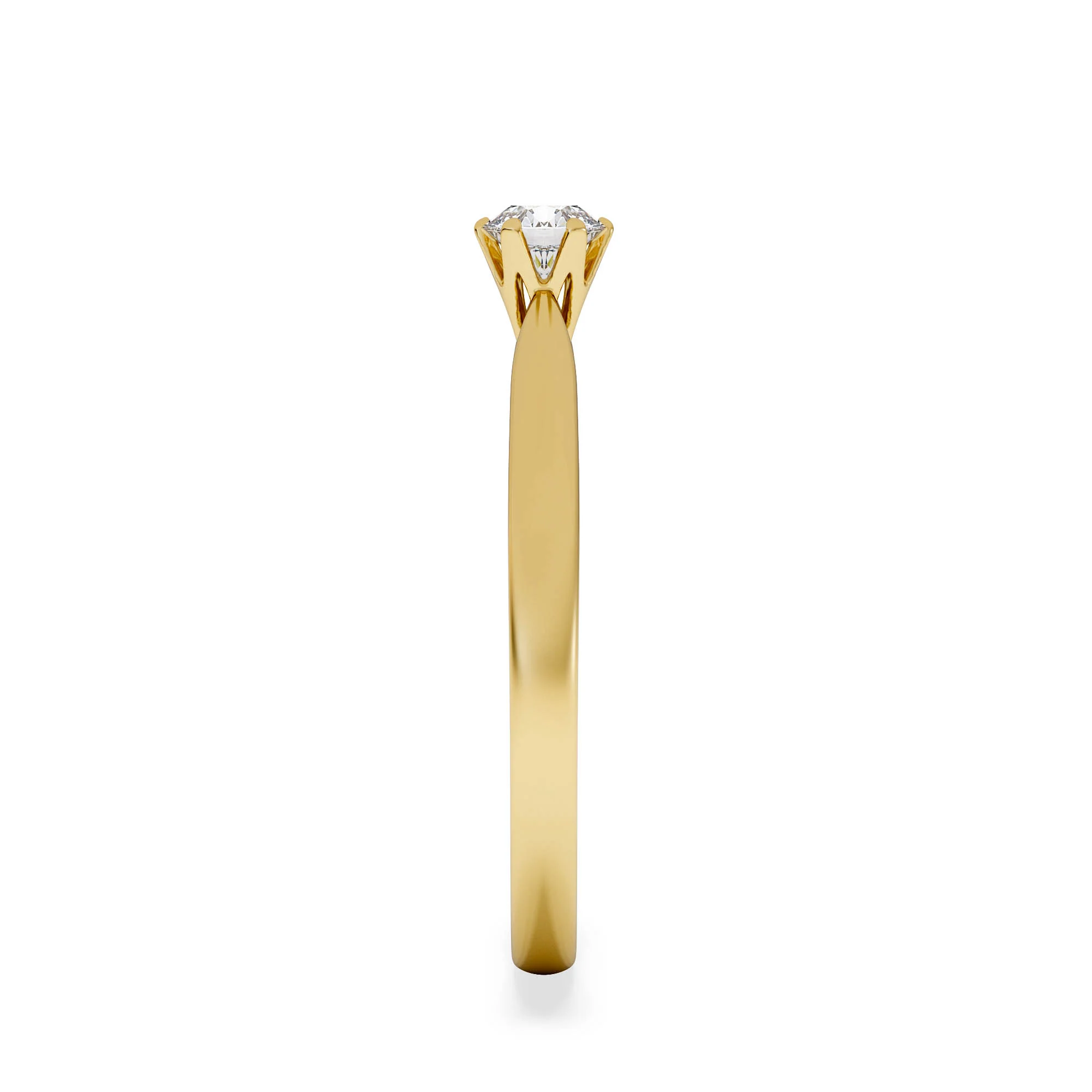 Certified High Set Chloe 18K Gold Diamond Engagement Ring 0.25CT - Image 5