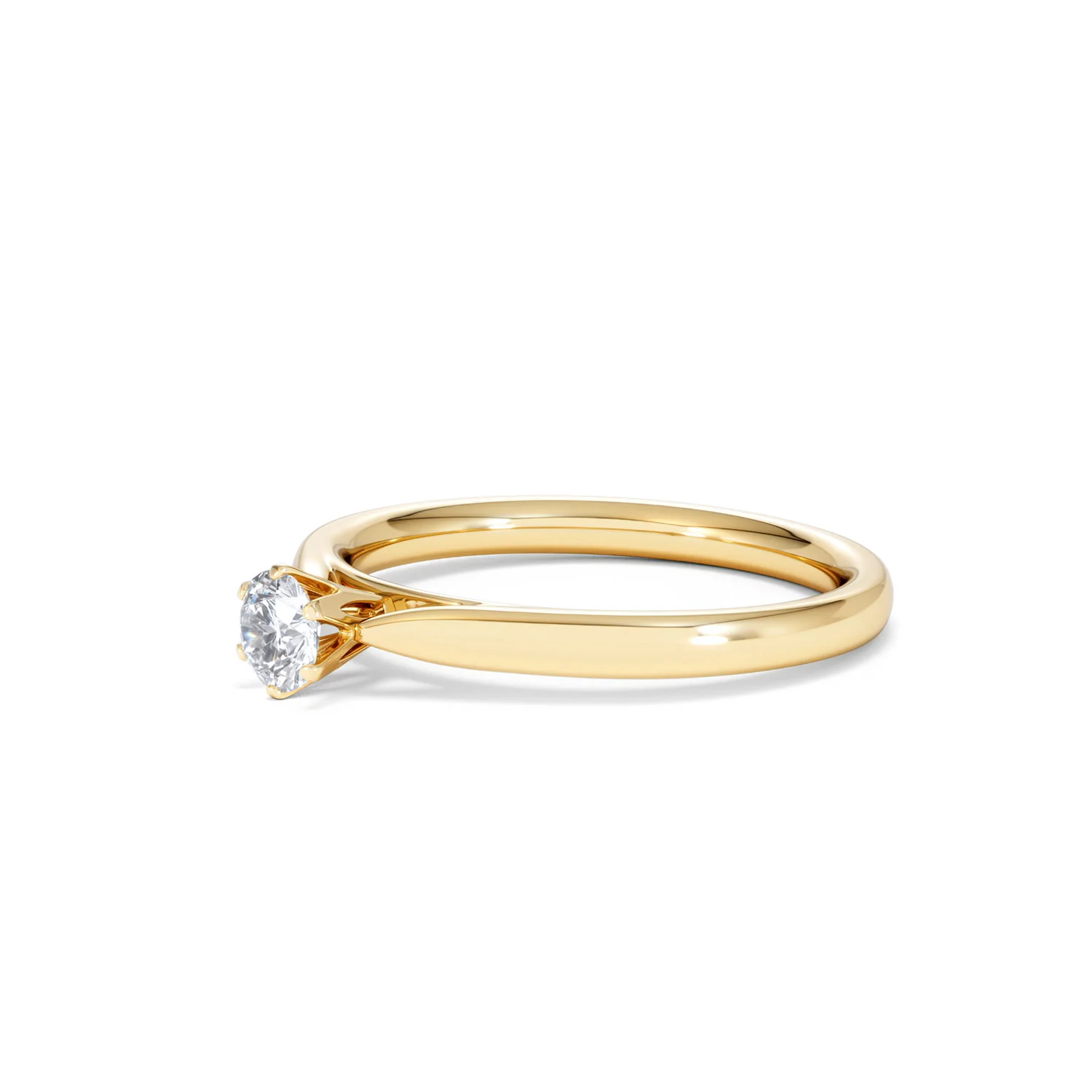 Certified High Set Chloe 18K Gold Diamond Engagement Ring 0.25CT - Image 77