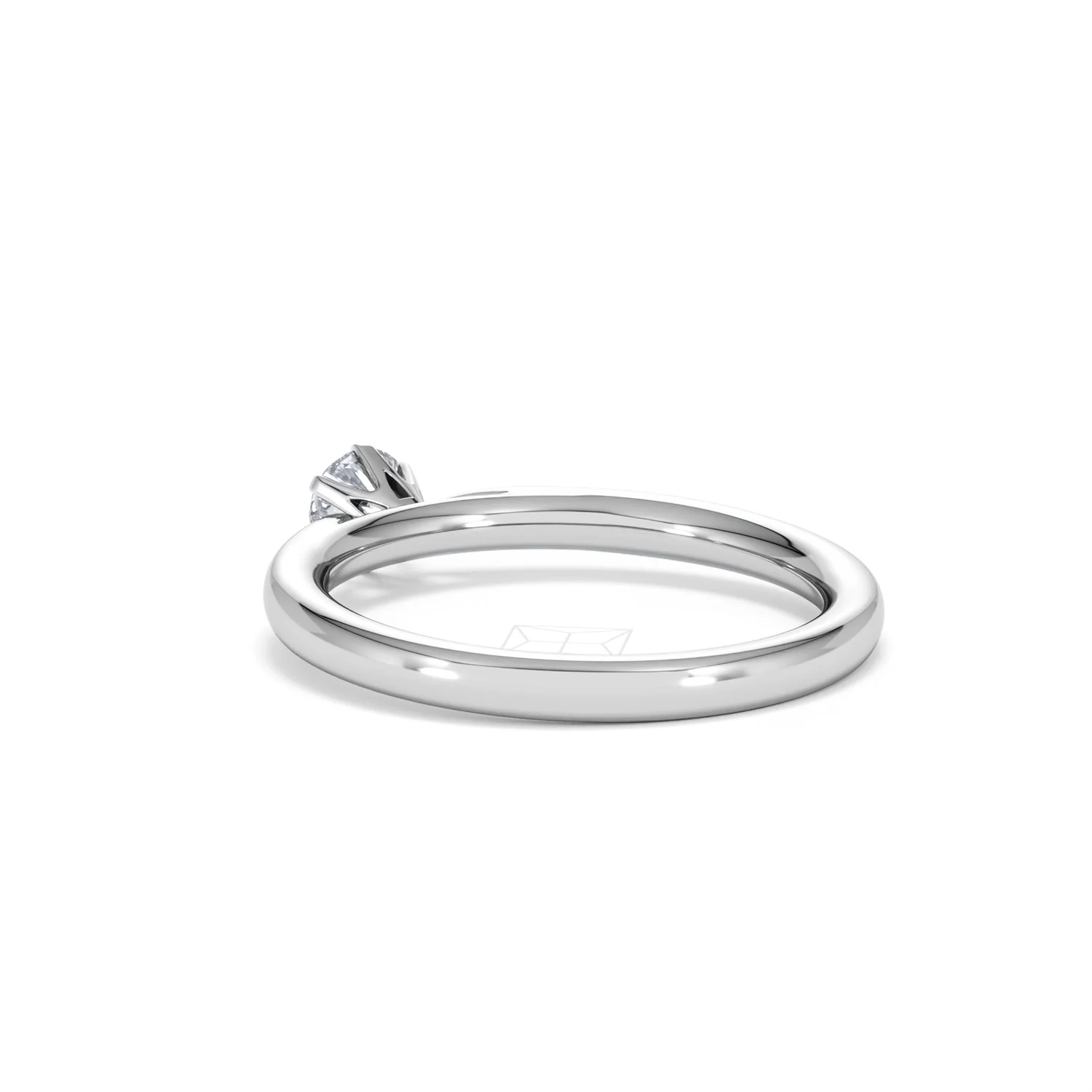 Certified Low Set Chloe Platinum Diamond Engagement Ring 0.33CT-G-H/SI - Image 56