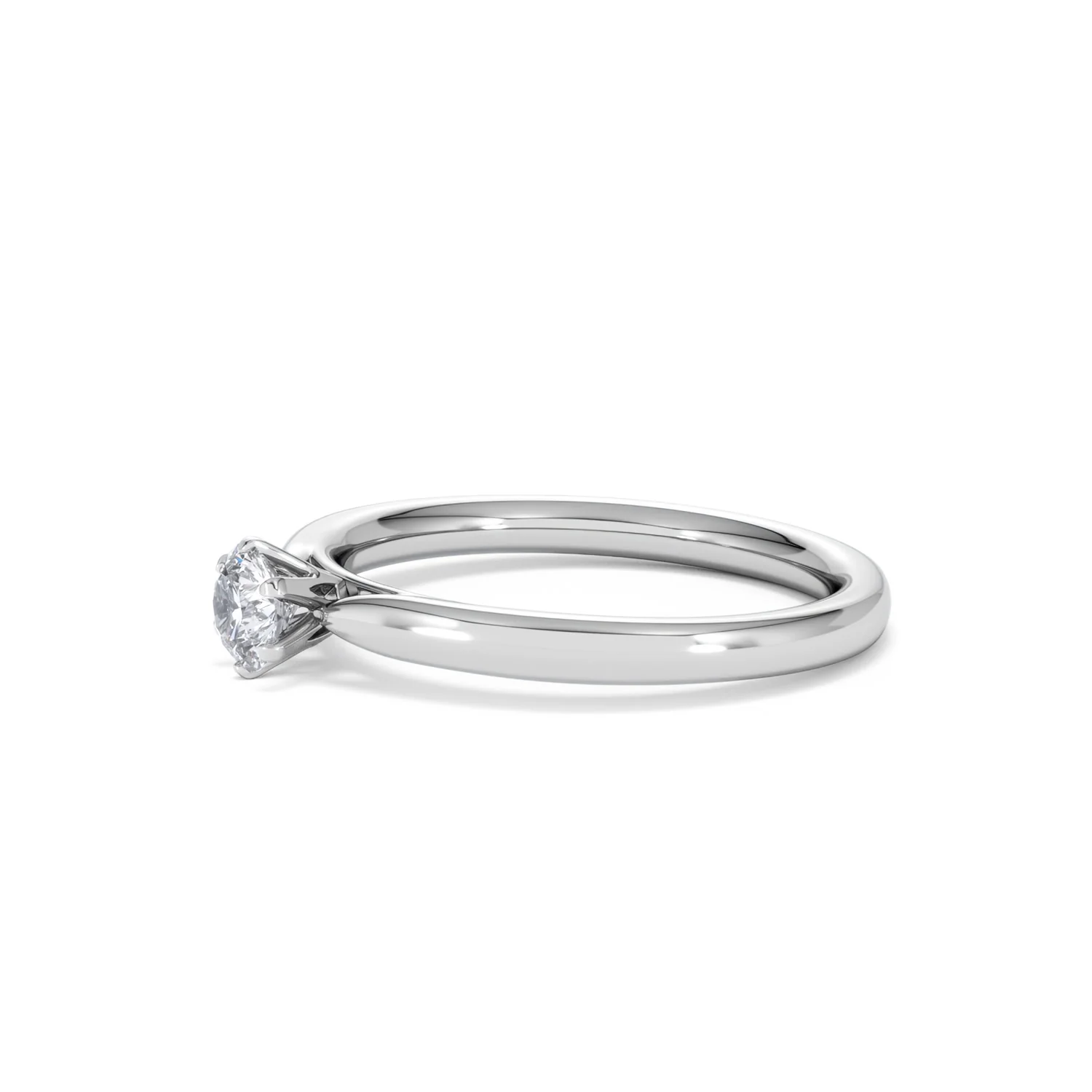 Certified Low Set Chloe Platinum Diamond Engagement Ring 0.33CT-G-H/SI - Image 74