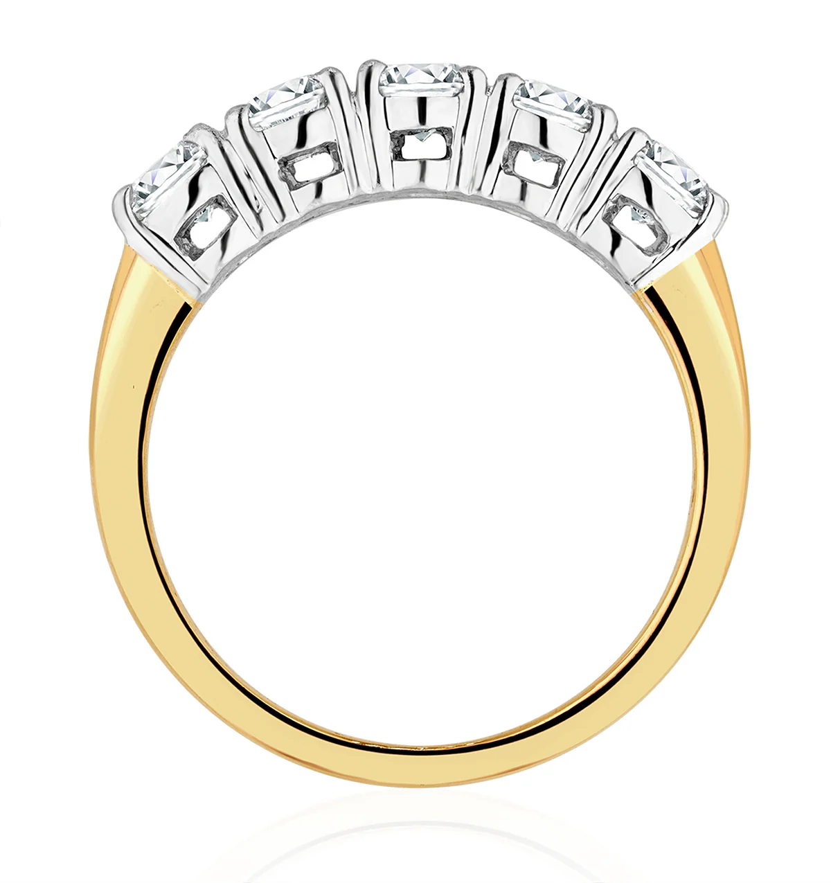 Chloe 18K Gold 5 Stone Lab Diamond Eternity Ring 1.00CT G/VS - Image 5
