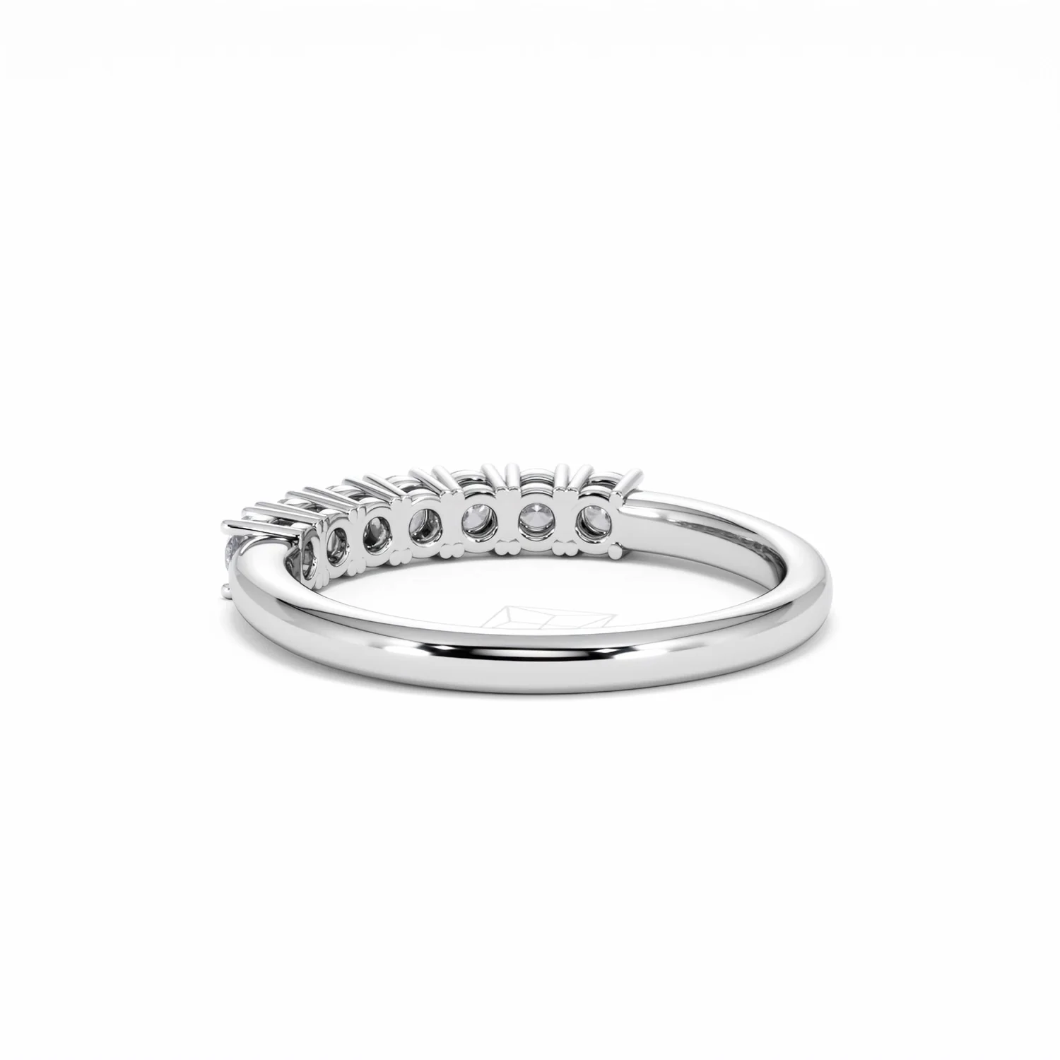 Chloe 18K White Gold 7 Stone Diamond Eternity Ring 0.75CT PK - Image 54