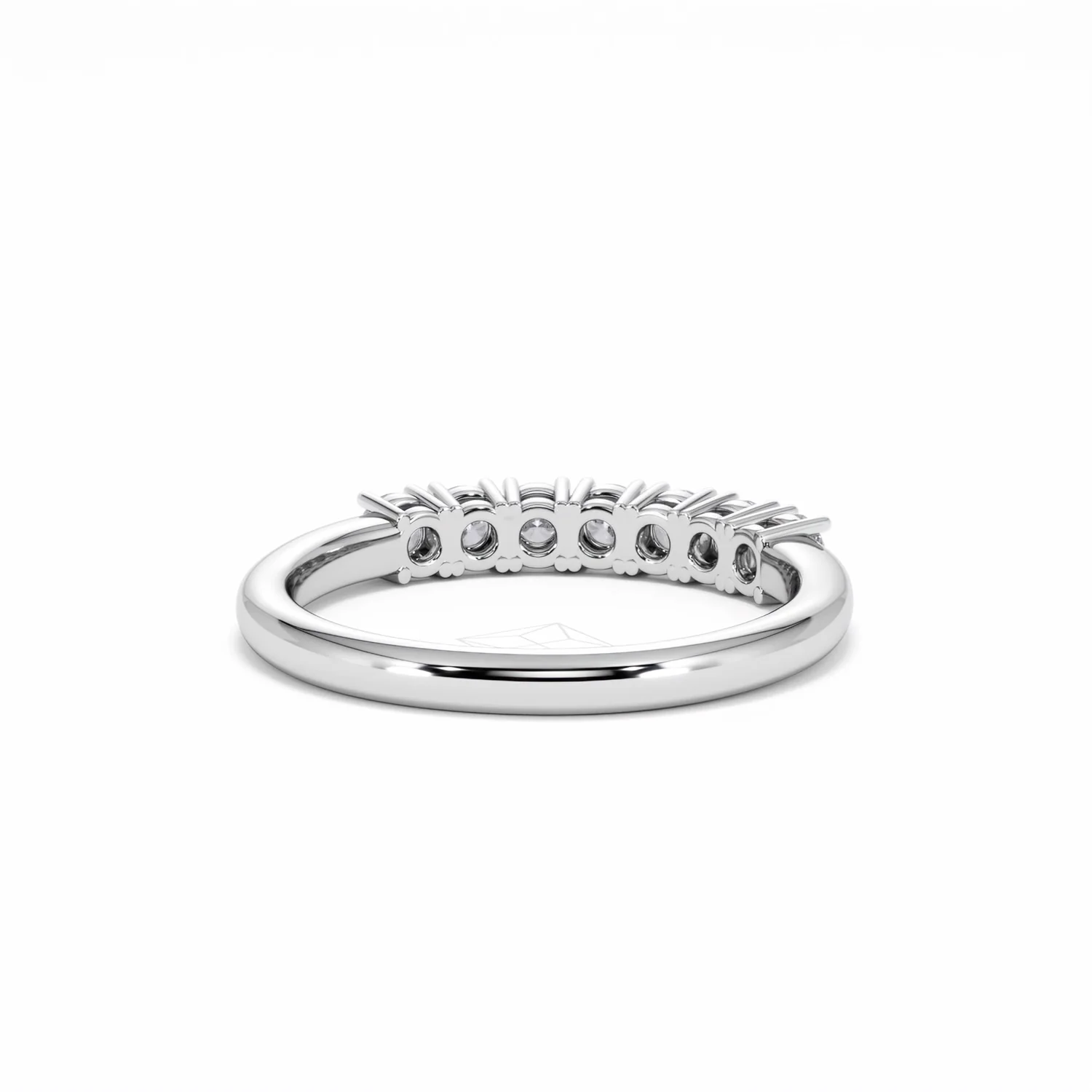 Chloe 7 Stone Lab Diamond Eternity Ring 0.50CT G/VS in 9K White Gold - Image 45