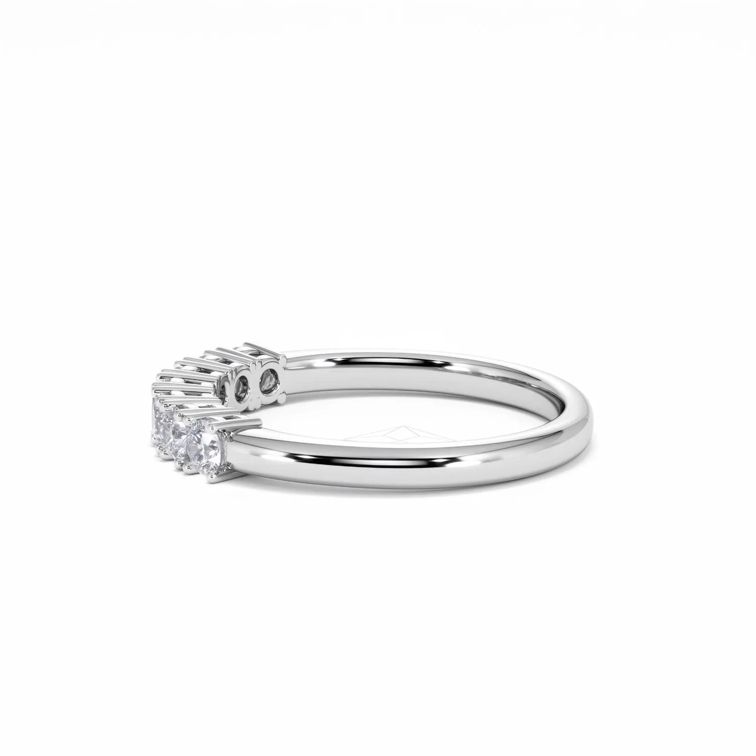 Chloe 7 Stone Lab Diamond Eternity Ring 0.50CT G/VS in 9K White Gold - Image 67