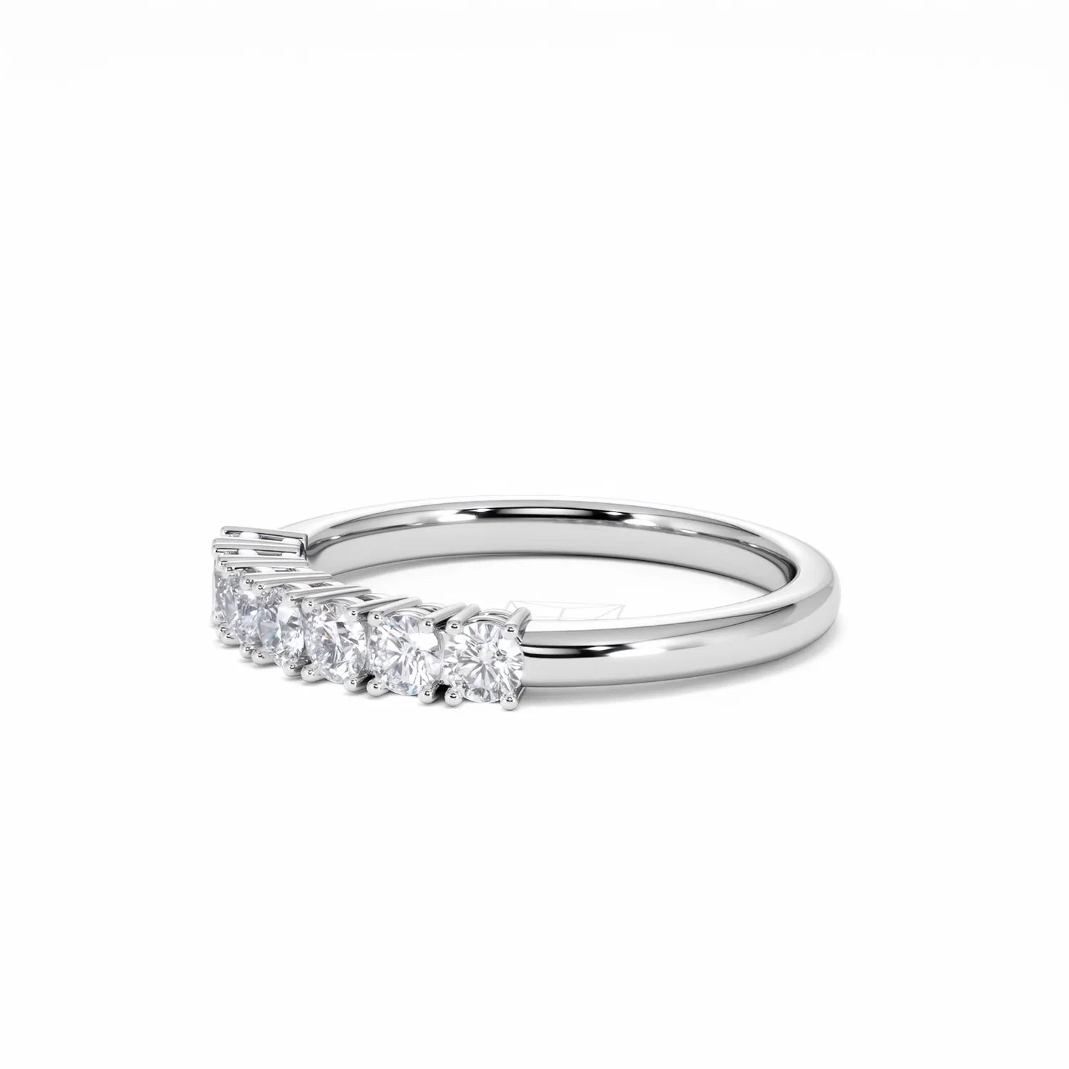 Chloe 7 Stone Lab Diamond Eternity Ring 0.50CT G/VS in 9K White Gold - Image 76