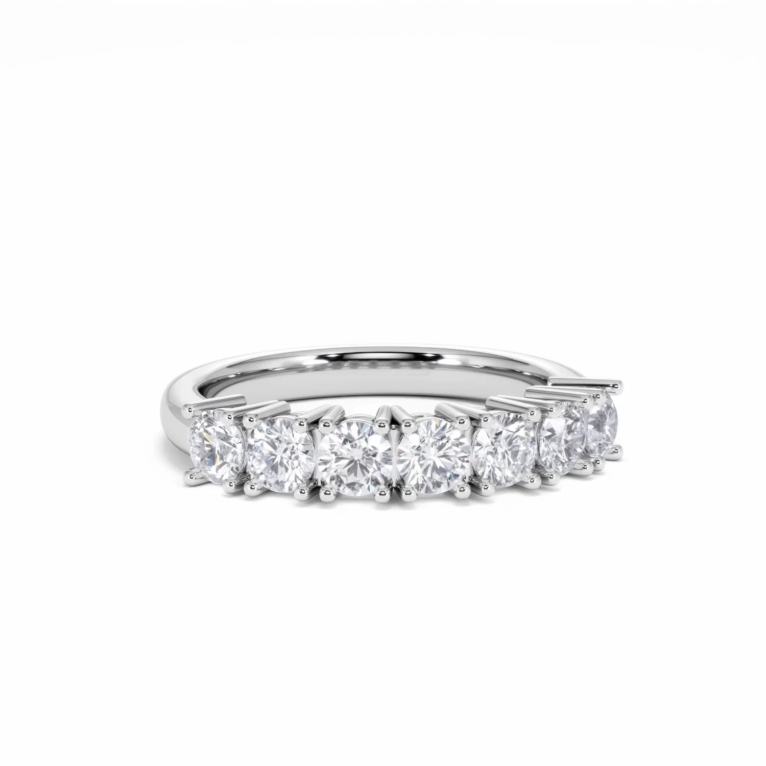 Chloe 7 Stone Lab Diamond Eternity Ring 1.00CT G/VS in 9K White Gold - Image 12