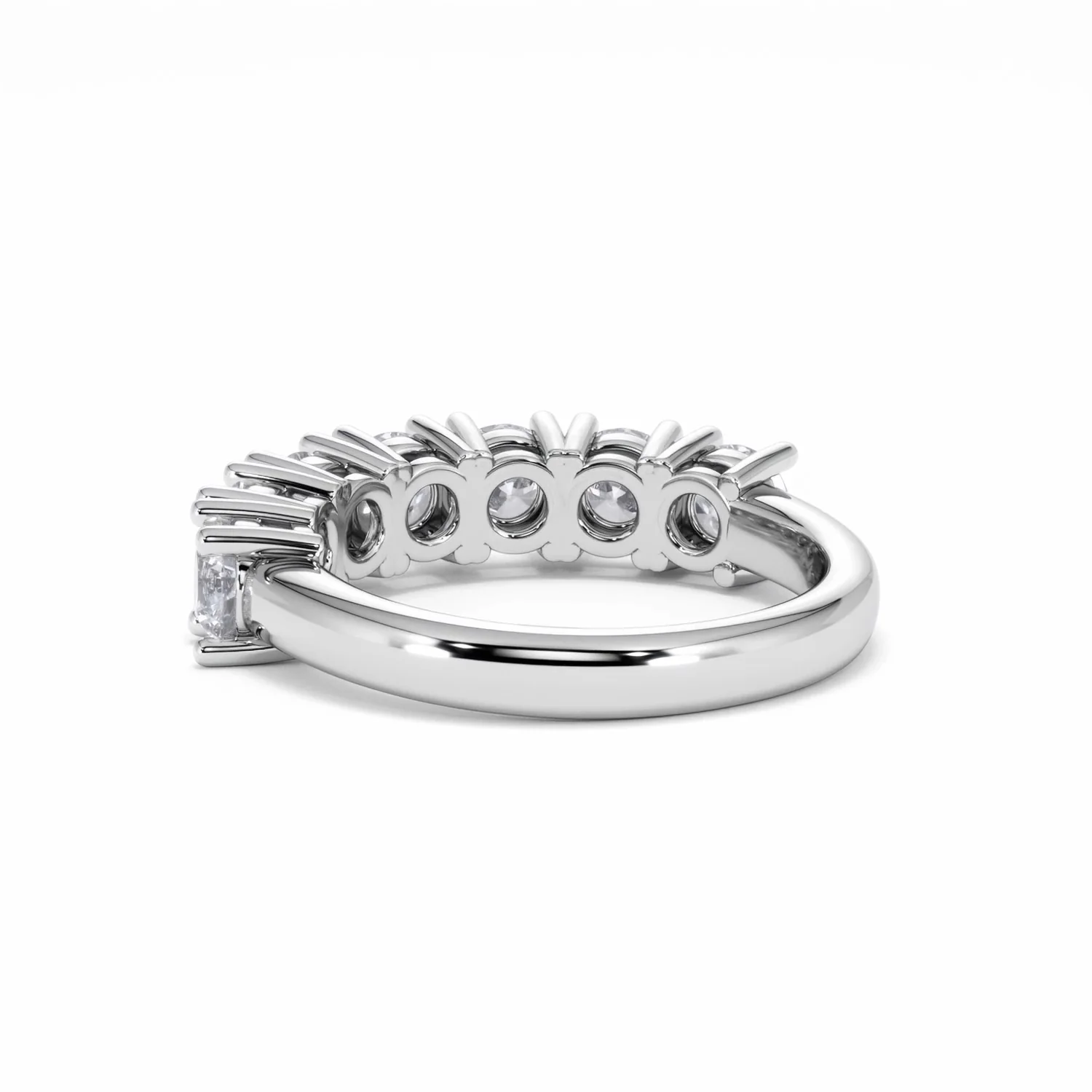 Chloe 7 Stone Lab Diamond Eternity Ring 2.00CT F/VS in 9K White Gold - Image 55