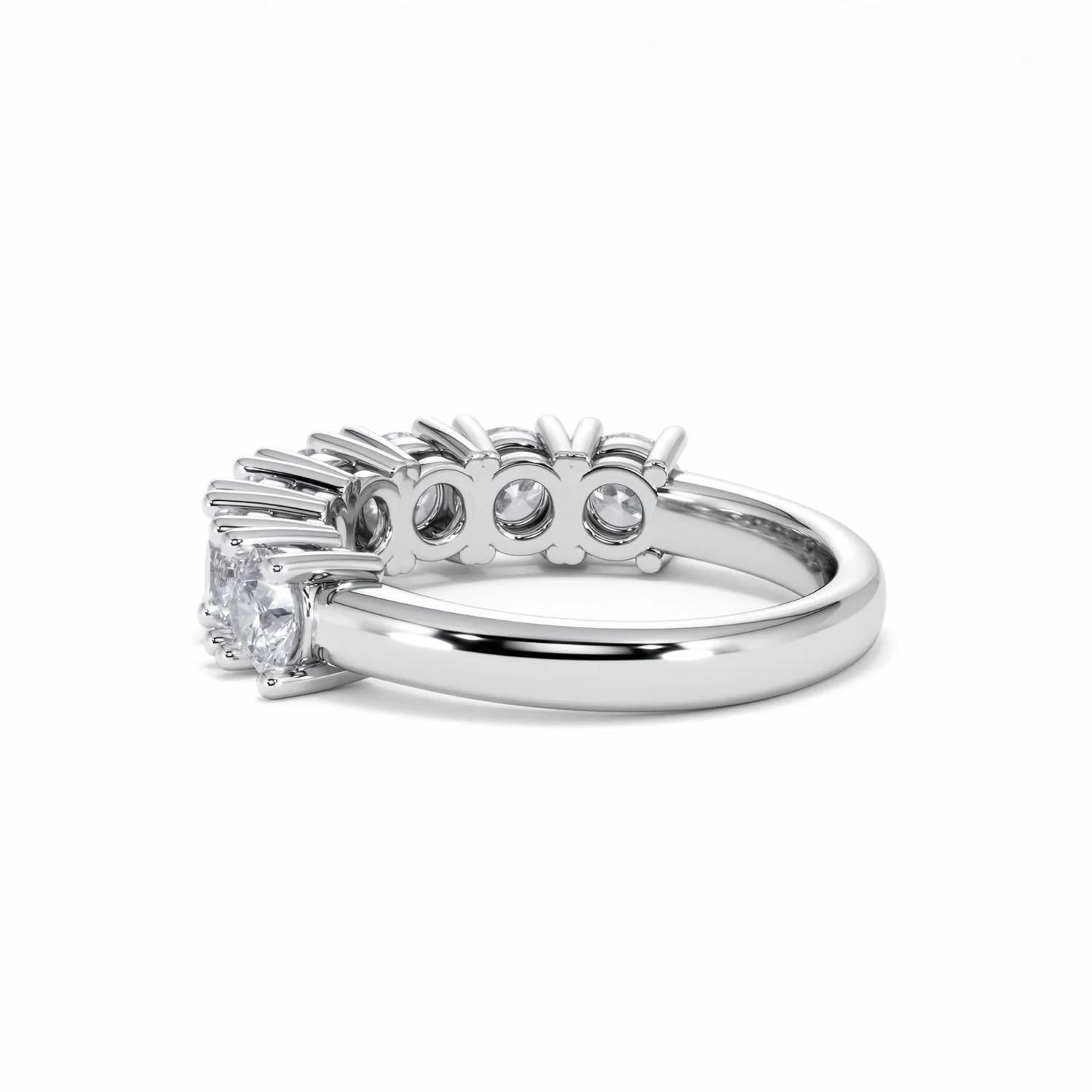Chloe 7 Stone Lab Diamond Eternity Ring 2.00CT F/VS in 9K White Gold - Image 60
