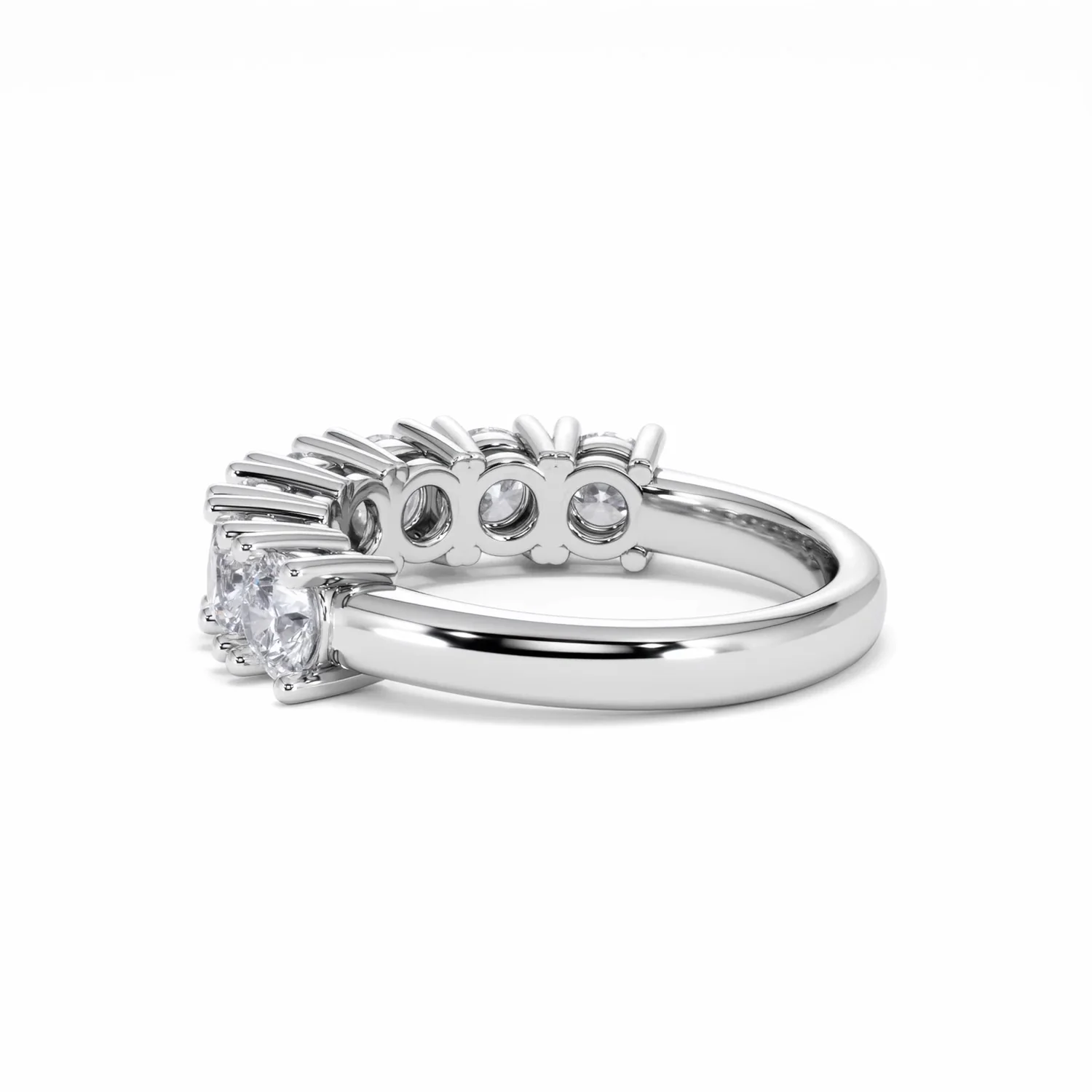 Chloe 7 Stone Lab Diamond Eternity Ring 2.00CT F/VS in 9K White Gold - Image 61