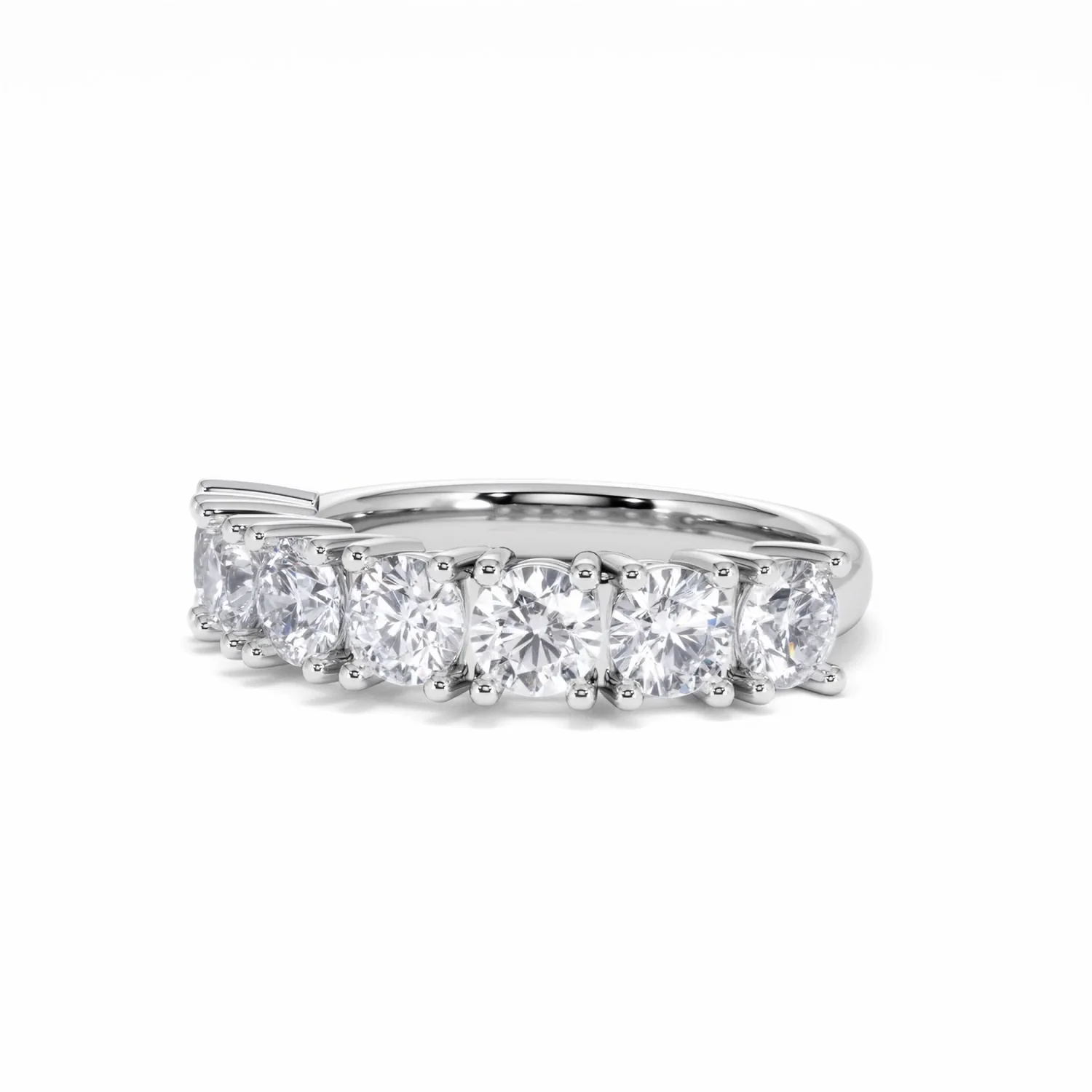 Chloe 7 Stone Lab Diamond Eternity Ring 2.00CT F/VS in 9K White Gold - Image 82
