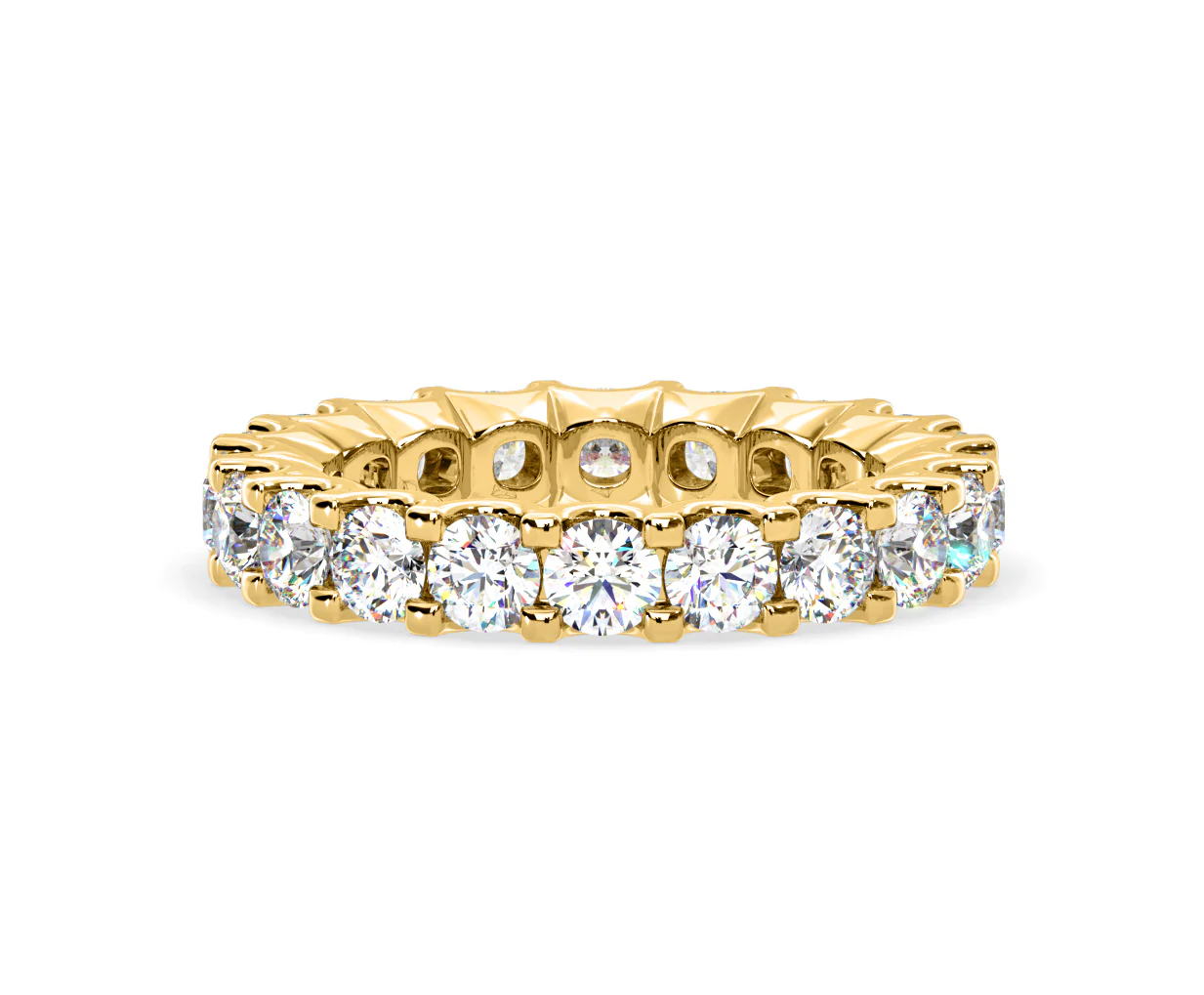 Chloe Lab Diamond Eternity Ring 18K Gold Claw Set 3.00ct G/Vs - Image 10