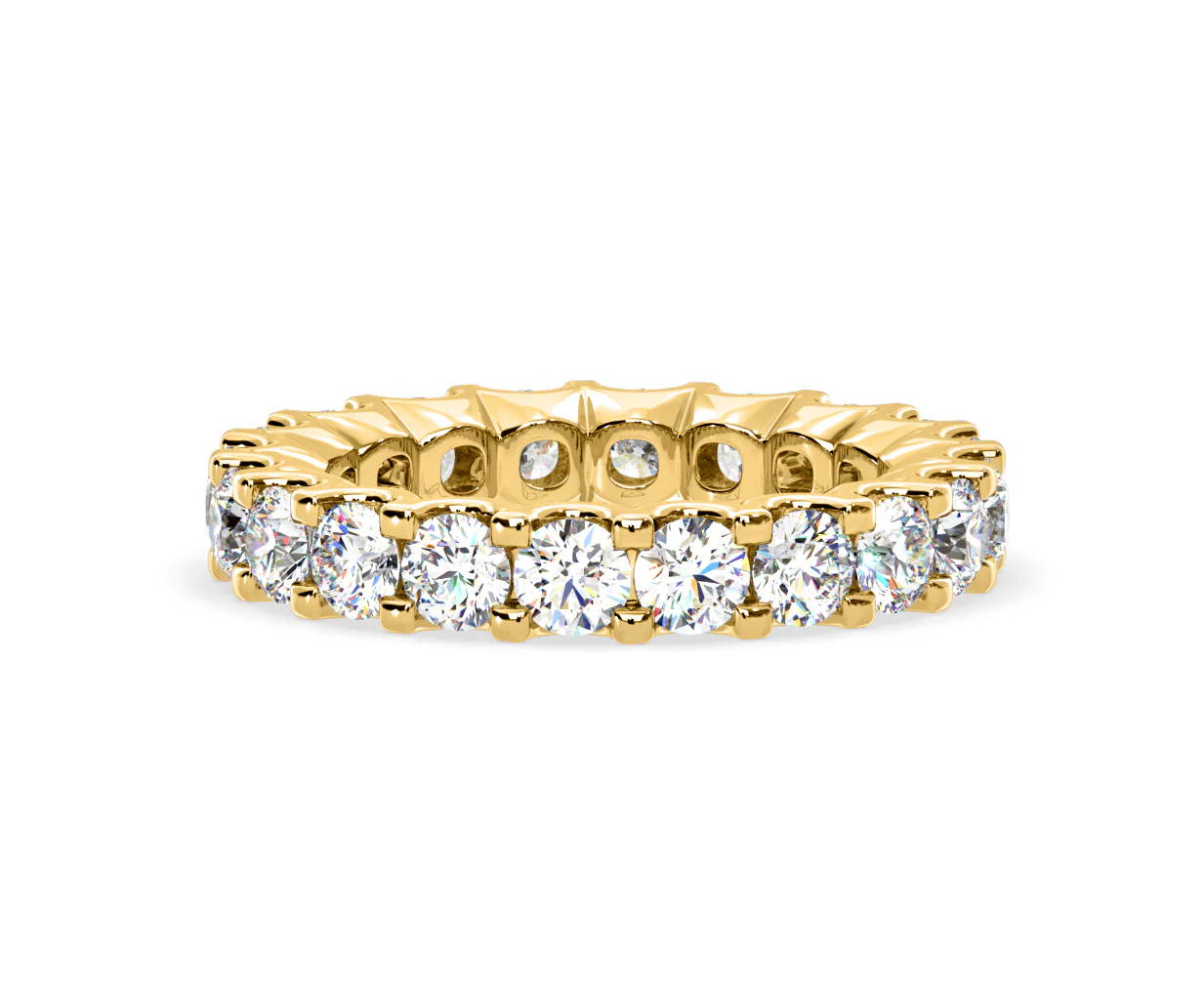 Chloe Lab Diamond Eternity Ring 18K Gold Claw Set 3.00ct G/Vs - Image 19