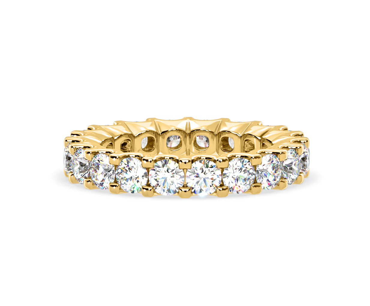 Chloe Lab Diamond Eternity Ring 18K Gold Claw Set 3.00ct G/Vs - Image 20