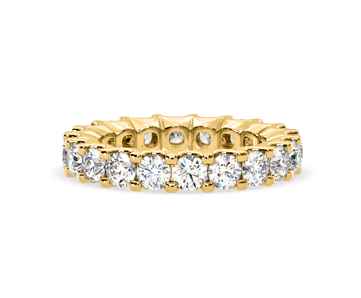 Chloe Lab Diamond Eternity Ring 18K Gold Claw Set 3.00ct G/Vs - Image 21