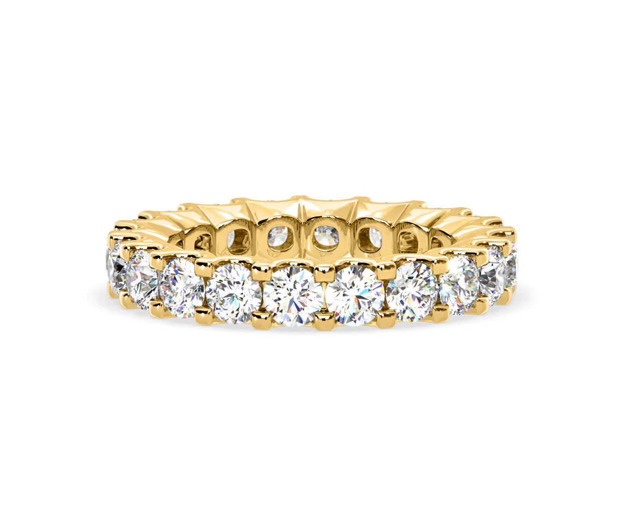 Chloe Lab Diamond Eternity Ring 18K Gold Claw Set 3.00ct G/Vs - Image 23