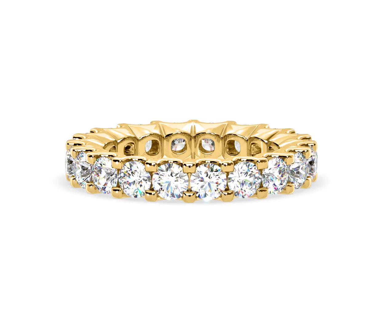 Chloe Lab Diamond Eternity Ring 18K Gold Claw Set 3.00ct G/Vs - Image 24