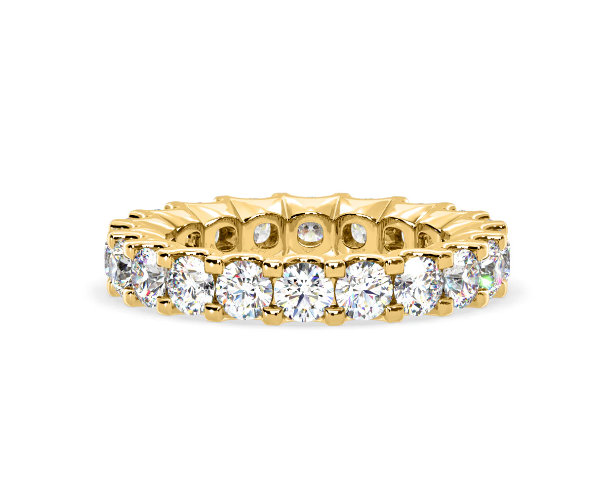 Chloe Lab Diamond Eternity Ring 18K Gold Claw Set 3.00ct G/Vs - Image 26