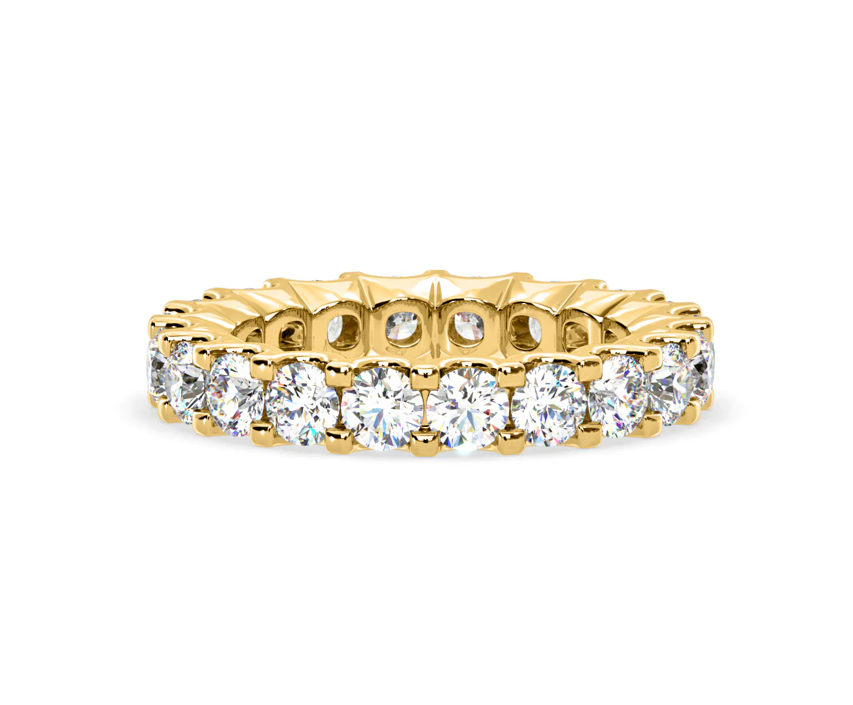 Chloe Lab Diamond Eternity Ring 18K Gold Claw Set 3.00ct G/Vs - Image 28