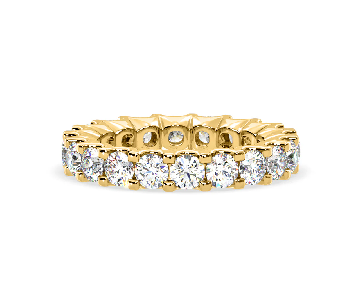 Chloe Lab Diamond Eternity Ring 18K Gold Claw Set 3.00ct G/Vs - Image 29