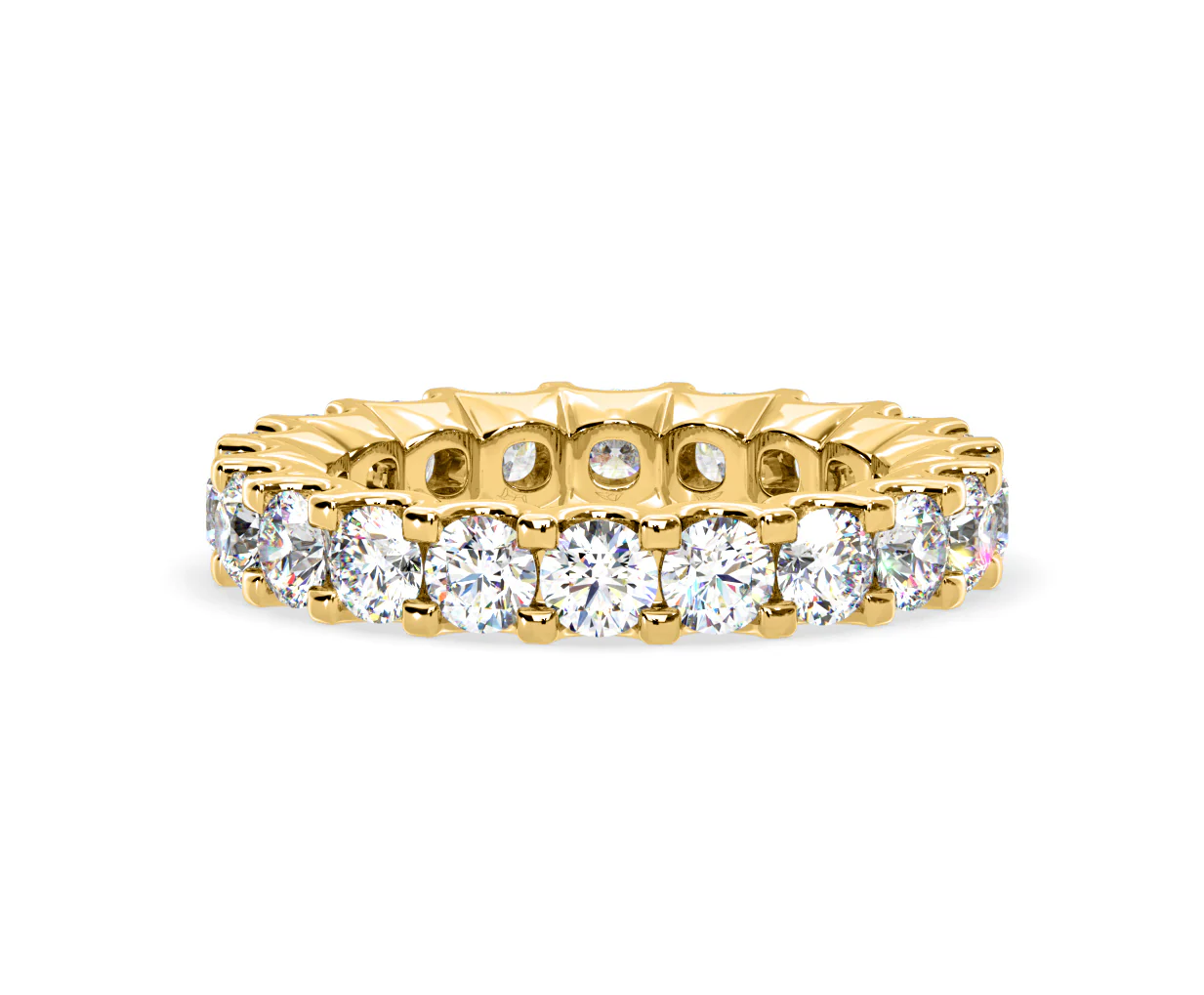Chloe Lab Diamond Eternity Ring 18K Gold Claw Set 3.00ct G/Vs - Image 30