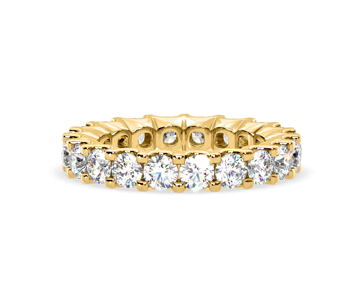 Chloe Lab Diamond Eternity Ring 18K Gold Claw Set 3.00ct G/Vs - Image 32
