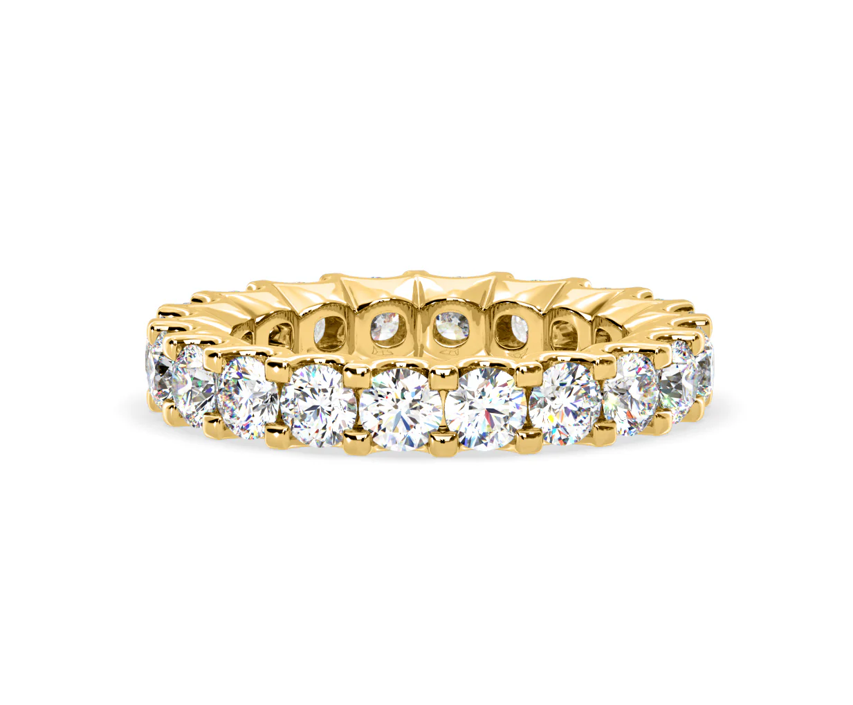 Chloe Lab Diamond Eternity Ring 18K Gold Claw Set 3.00ct G/Vs - Image 35