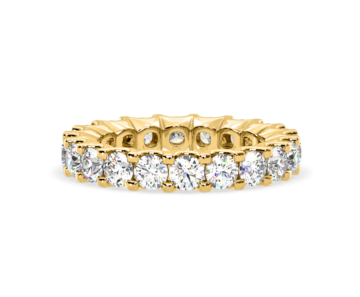 Chloe Lab Diamond Eternity Ring 18K Gold Claw Set 3.00ct G/Vs - Image 37