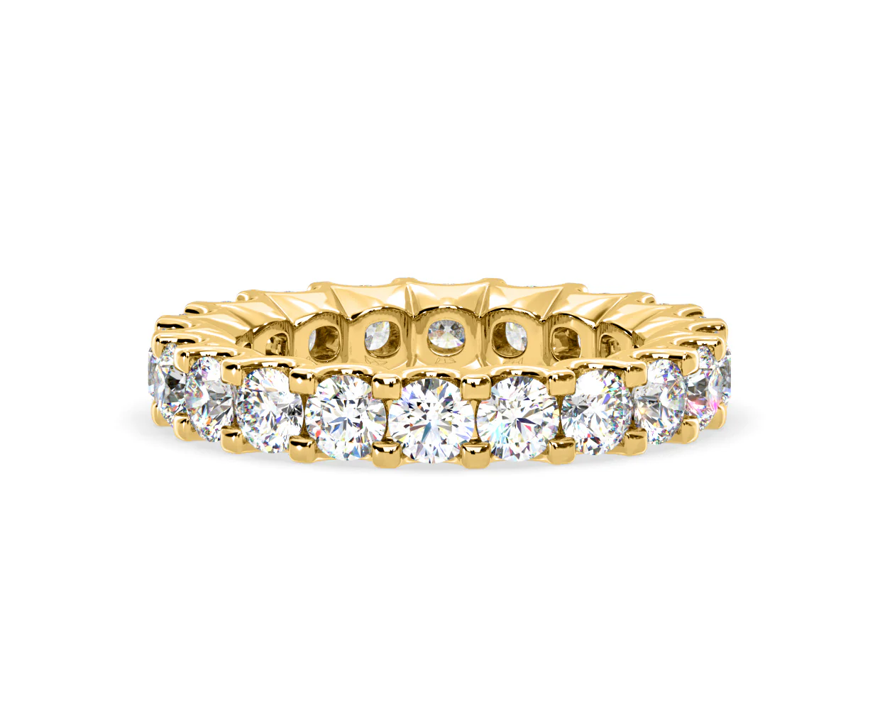 Chloe Lab Diamond Eternity Ring 18K Gold Claw Set 3.00ct G/Vs - Image 38