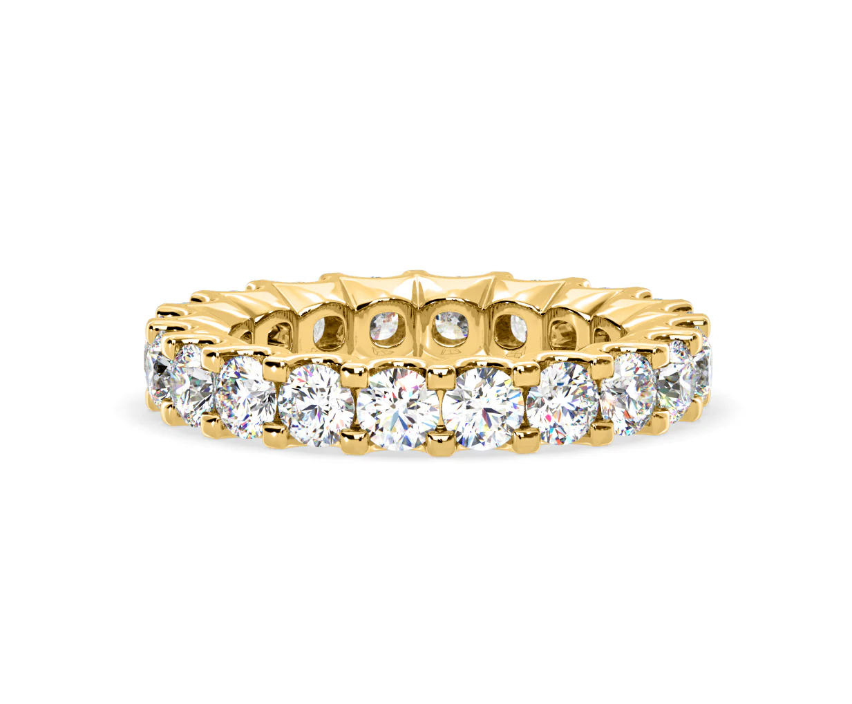 Chloe Lab Diamond Eternity Ring 18K Gold Claw Set 3.00ct G/Vs - Image 39