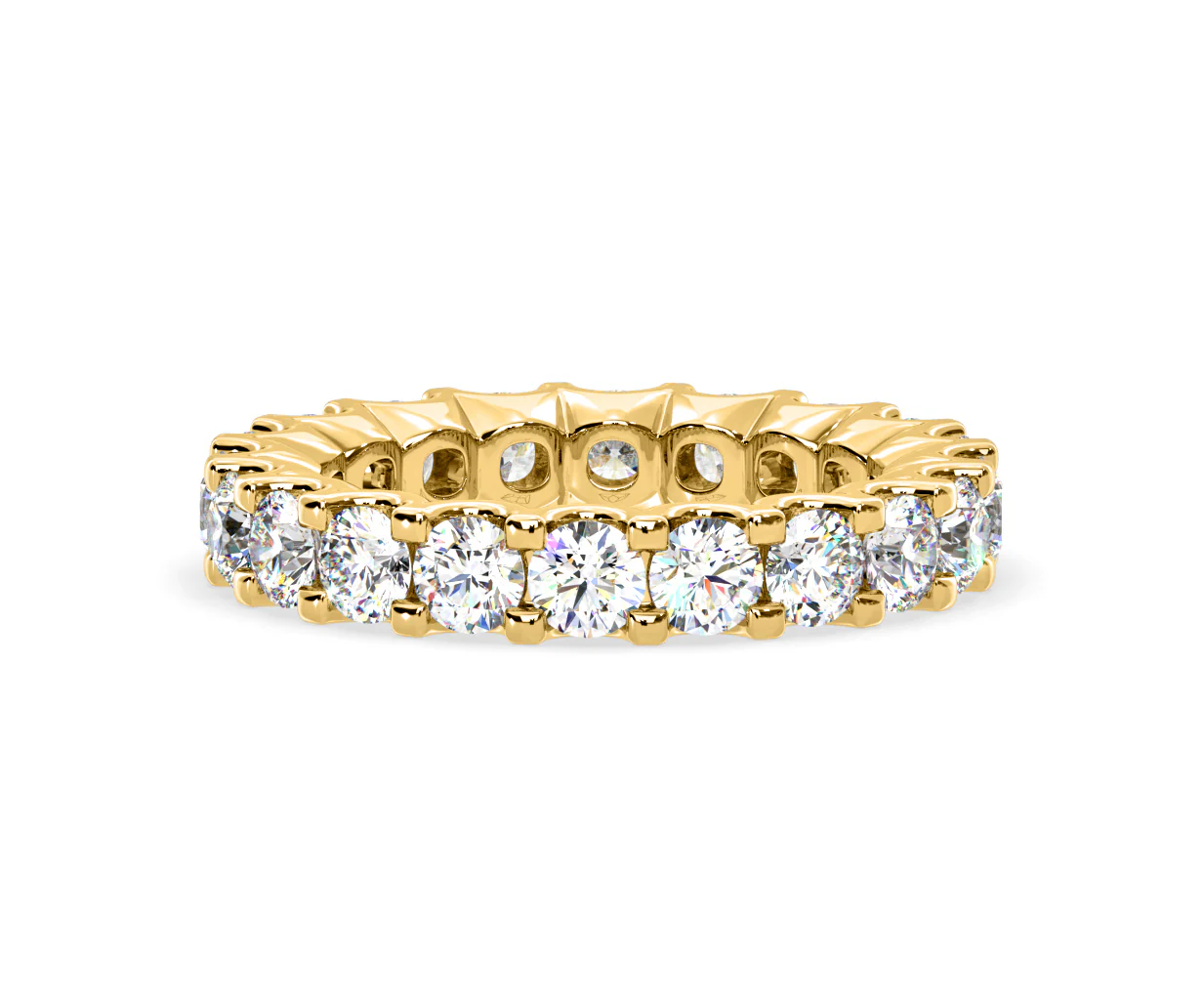 Chloe Lab Diamond Eternity Ring 18K Gold Claw Set 3.00ct G/Vs - Image 46