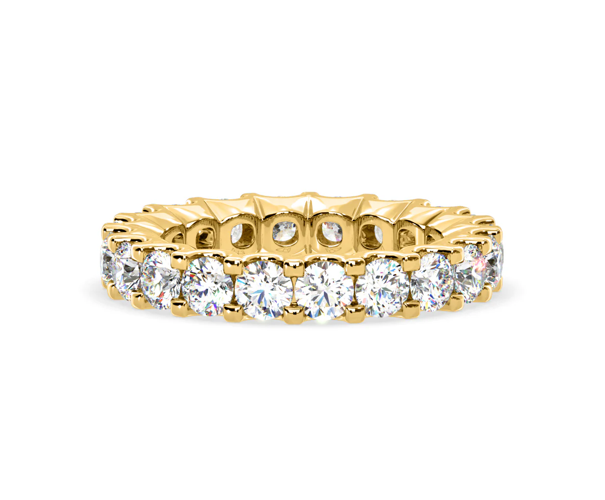 Chloe Lab Diamond Eternity Ring 18K Gold Claw Set 3.00ct G/Vs - Image 48