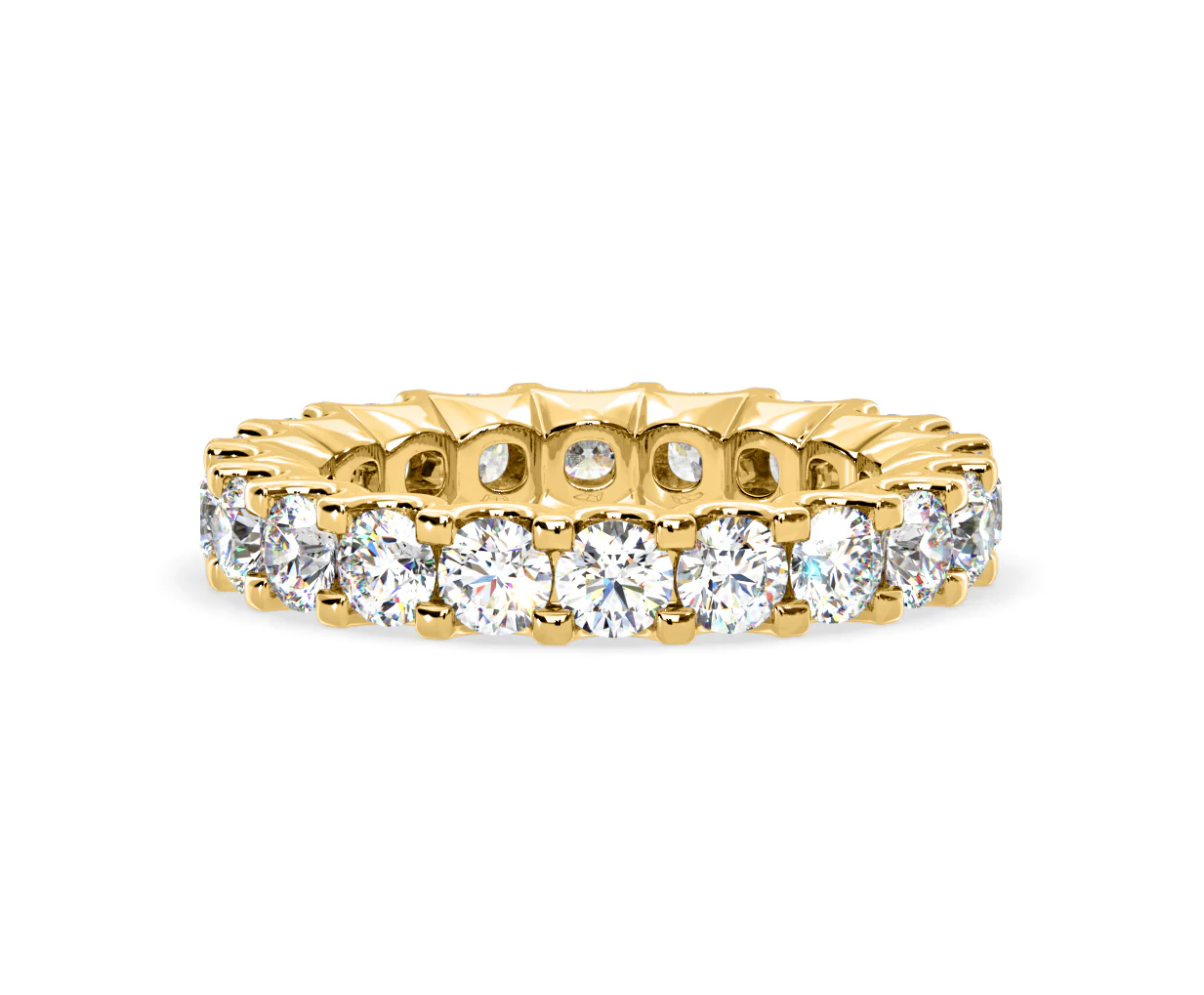 Chloe Lab Diamond Eternity Ring 18K Gold Claw Set 3.00ct G/Vs - Image 49