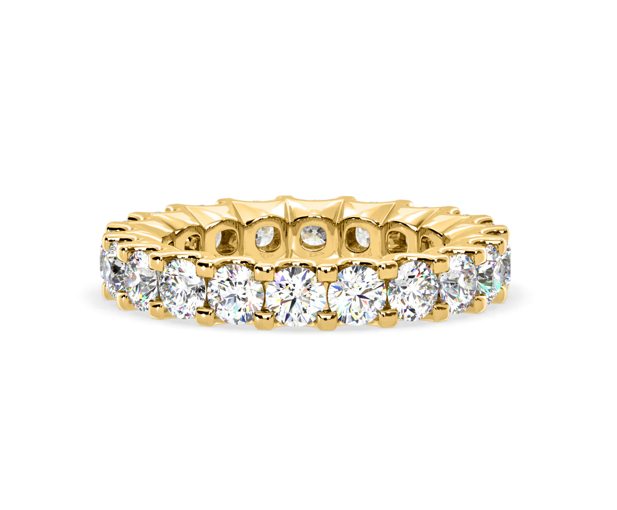 Chloe Lab Diamond Eternity Ring 18K Gold Claw Set 3.00ct G/Vs - Image 58