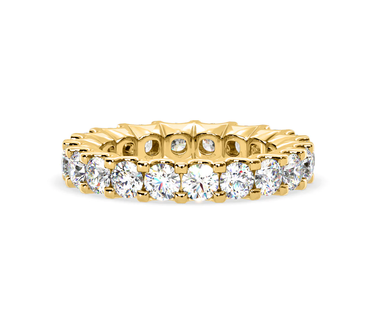 Chloe Lab Diamond Eternity Ring 18K Gold Claw Set 3.00ct G/Vs - Image 64