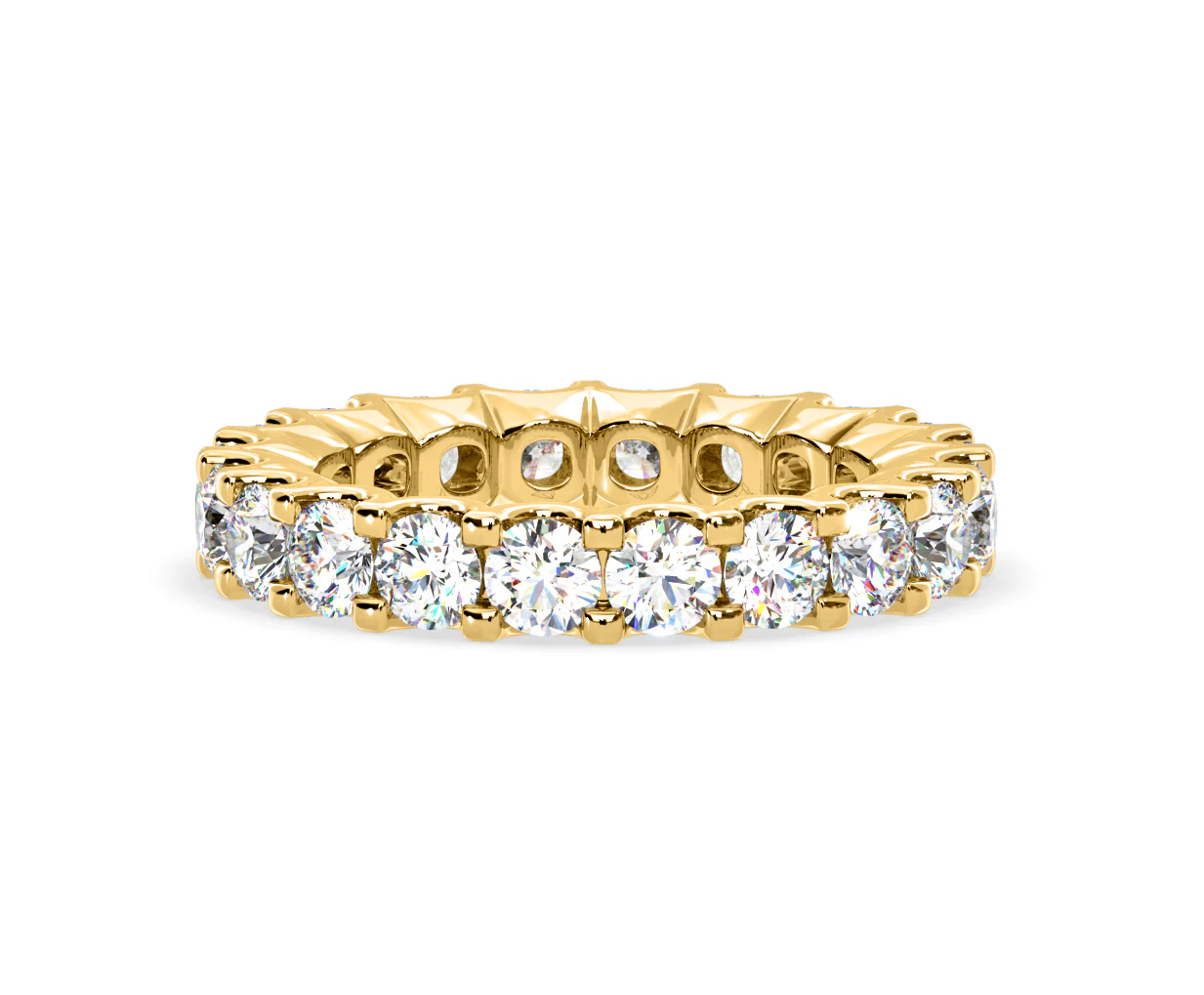 Chloe Lab Diamond Eternity Ring 18K Gold Claw Set 3.00ct G/Vs - Image 67