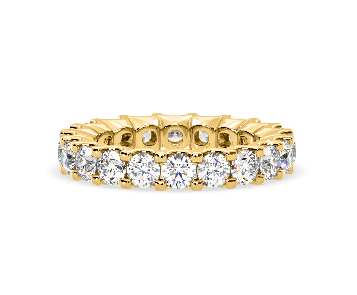 Chloe Lab Diamond Eternity Ring 18K Gold Claw Set 3.00ct G/Vs - Image 69