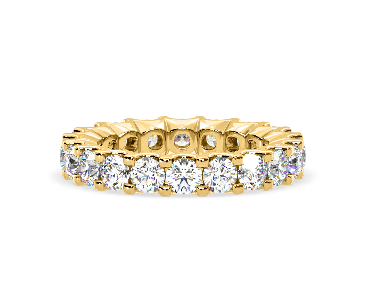 Chloe Lab Diamond Eternity Ring 18K Gold Claw Set 3.00ct G/Vs - Image 77