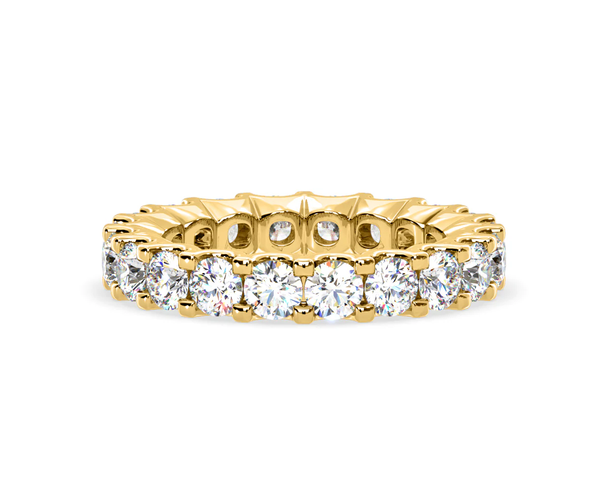 Chloe Lab Diamond Eternity Ring 18K Gold Claw Set 3.00ct G/Vs - Image 8