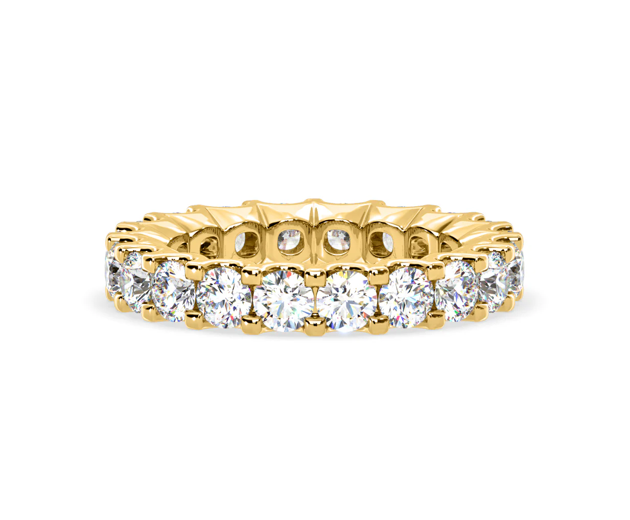 Chloe Lab Diamond Eternity Ring 18K Gold Claw Set 3.00ct G/Vs - Image 83