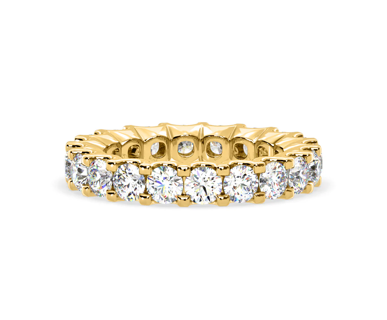 Chloe Lab Diamond Eternity Ring 18K Gold Claw Set 3.00ct G/Vs - Image 84